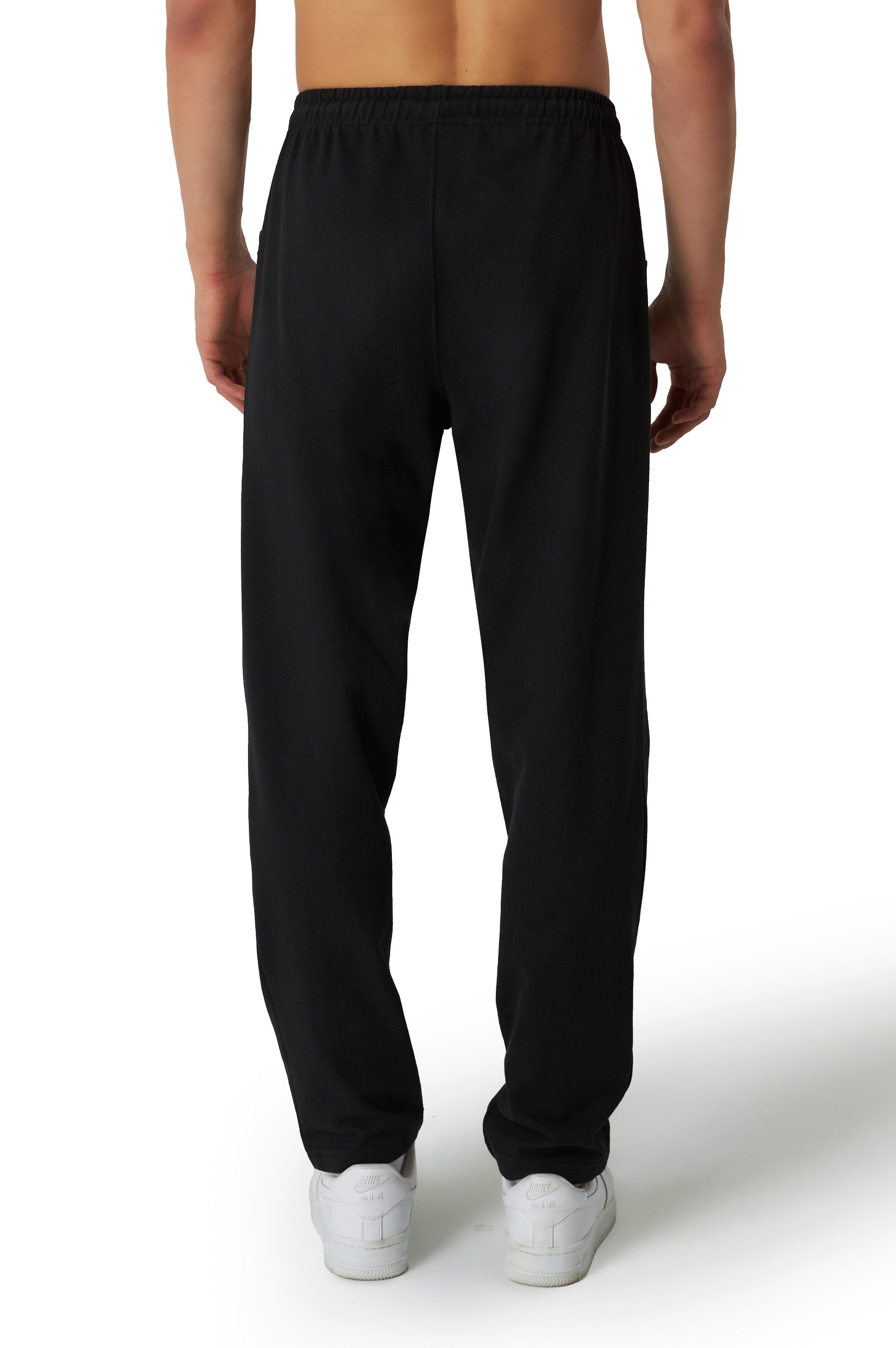 Smith & Solo Sporthose Jogginghose Herren Sweathose mit Reißversclusstaschen (1-tlg) Baumwolle