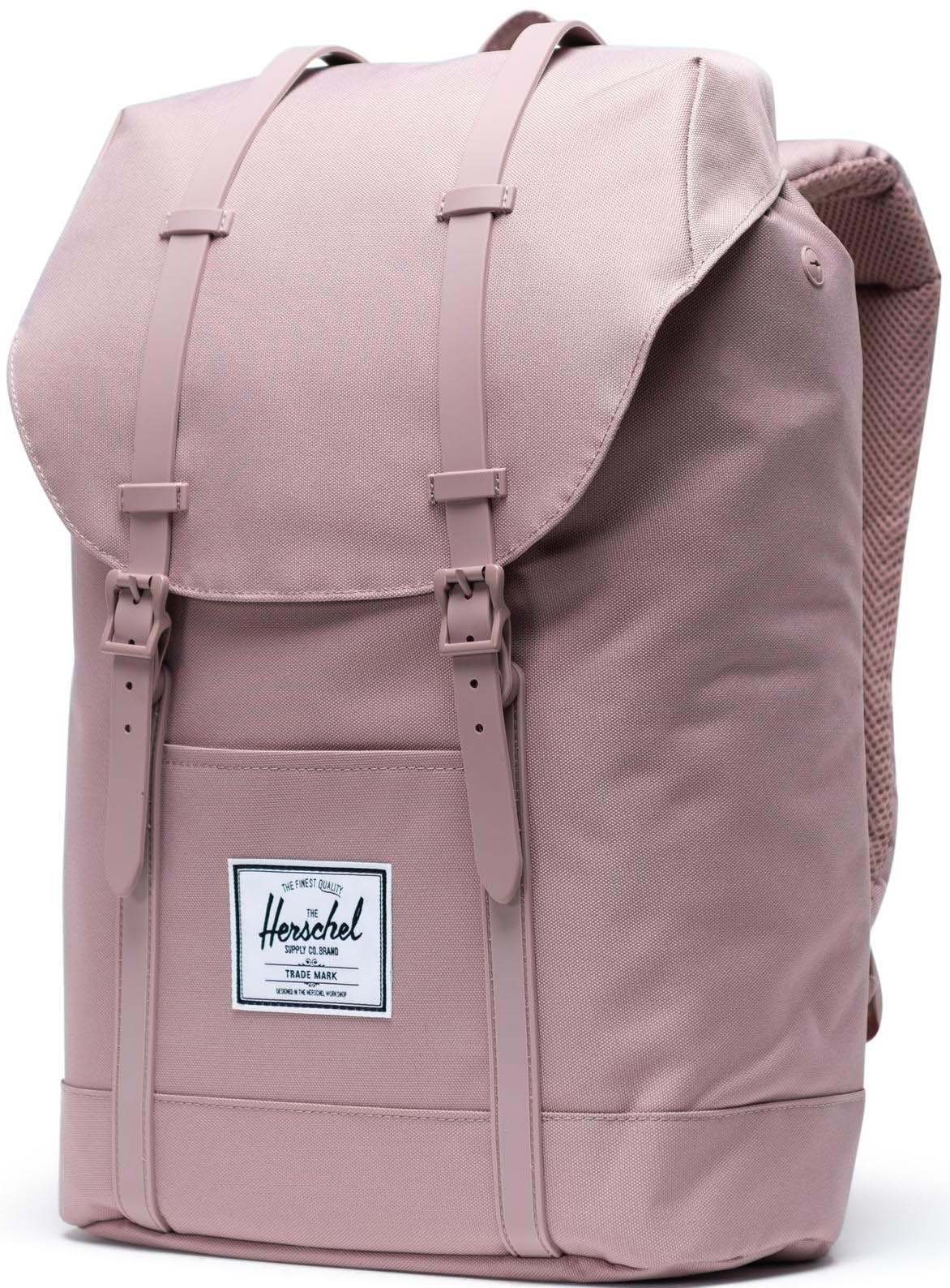 Herschel Laptoprucksack Classic, Retreat, Rose, Laptopfach 15-Zoll Ash mit