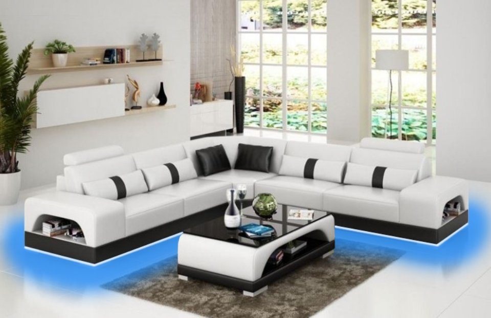 JVmoebel Ecksofa Designer Wohnlandschaft XXL, Ecksofa Europe L Sofa Big in Made Form Couch