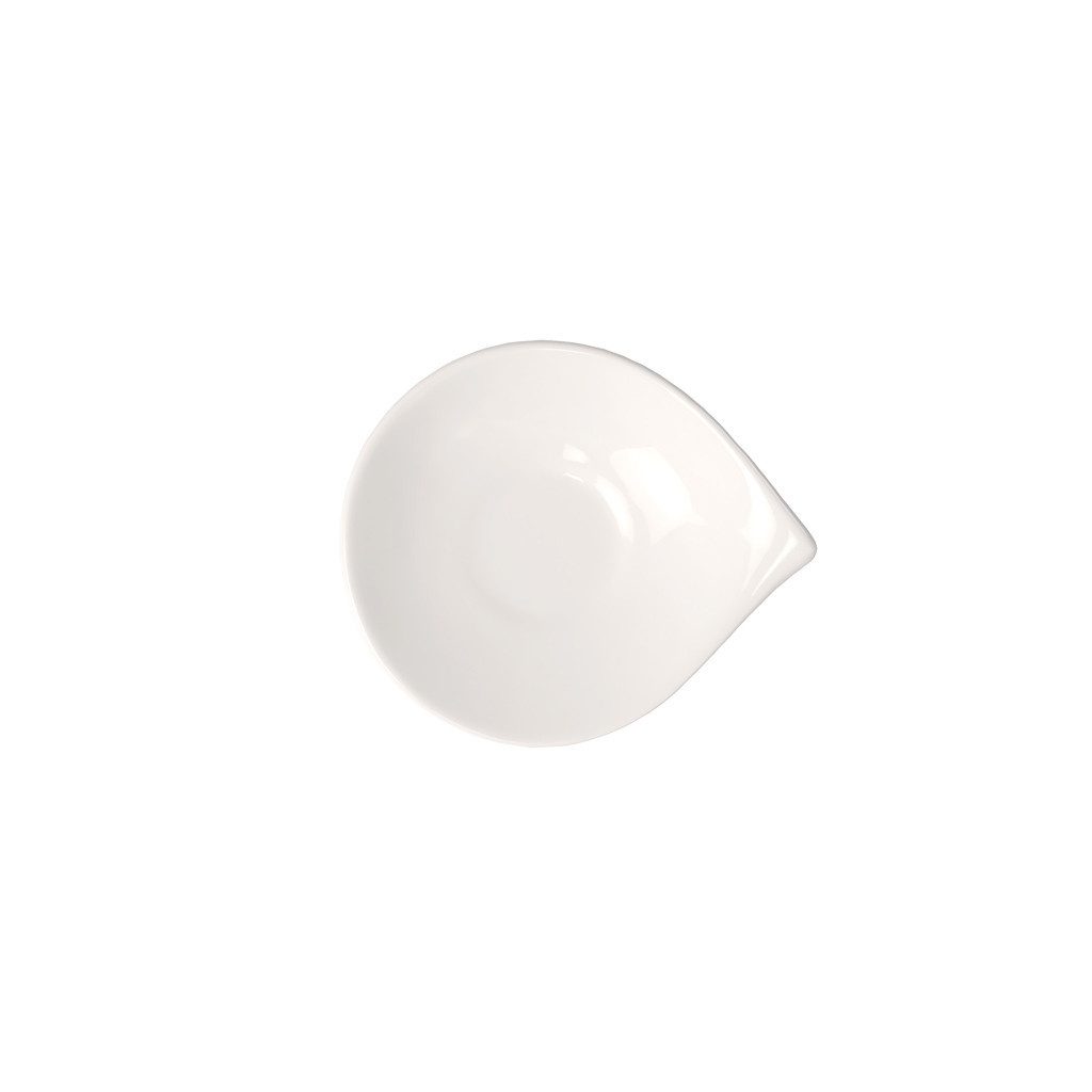 Villeroy & Boch Untertasse Flow Mokka-/Espresso-Untertasse, (1 St), Premium Porcelain, mikrow.- & spülm.sicher, Made in Germany