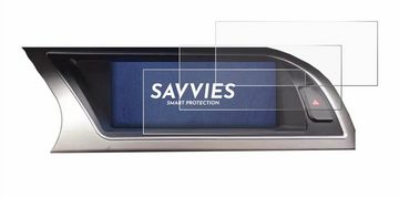 Savvies Schutzfolie für Audi Audi A4 B8 (2012-2015) MMI Navigation Plus 7", Displayschutzfolie, 18 Stück, Folie klar