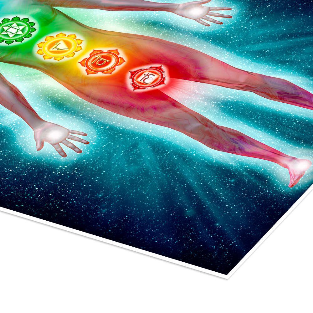 Posterlounge Wandbild Die sieben Chakren - Aura II, Dirk Czarnota, erhältlich als Poster, Leinwandbild, Wandsticker oder Acrylglasbild