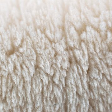 Hochflor-Teppich Rechteckiger Designer Teppich – abgerundeten Ecken – beige, Teppich-Traum, rechteckig, Höhe: 16 mm