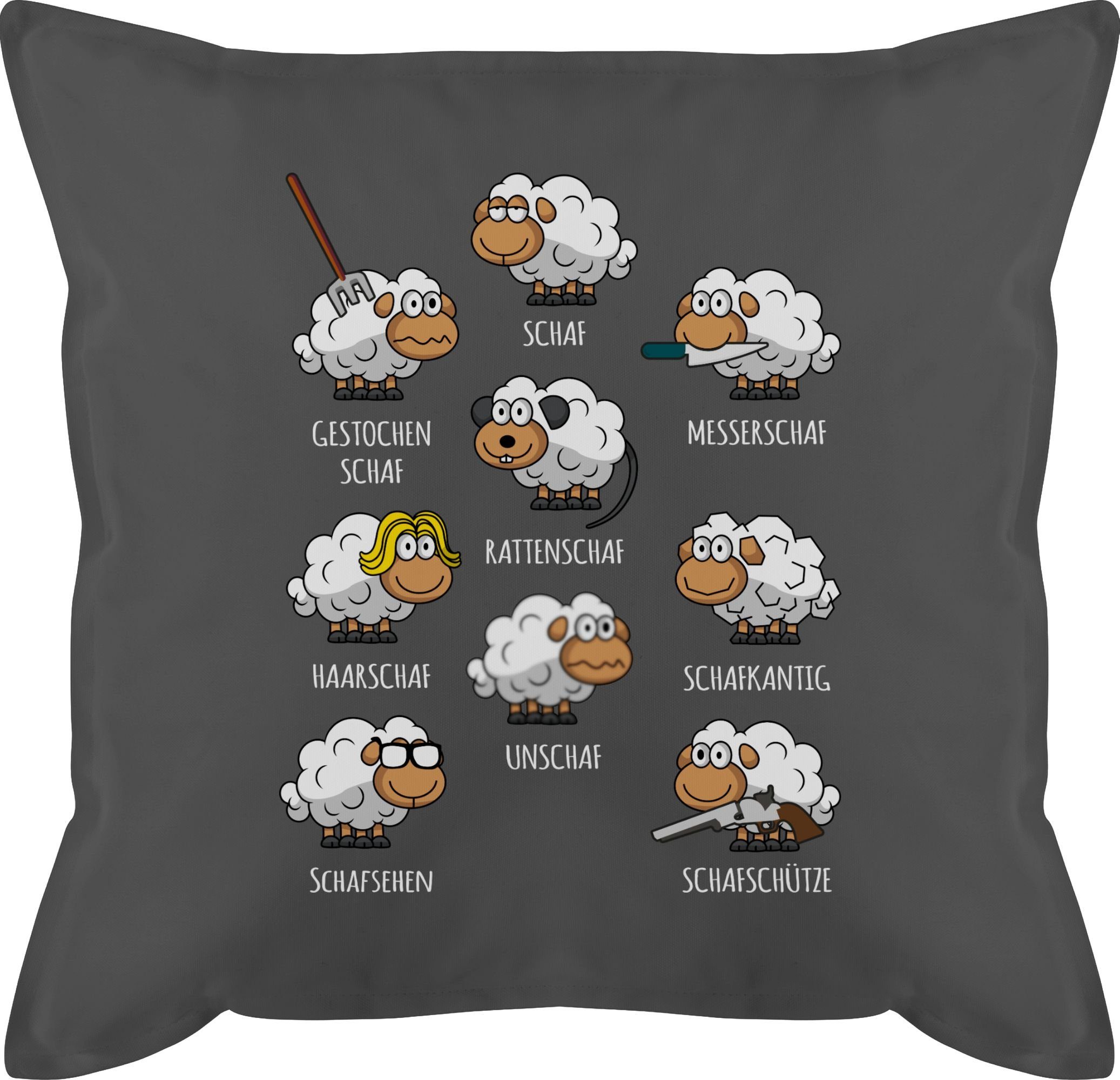 Shirtracer Dekokissen Schafe Schäfchen Schäfer Schaf Sheep Schafbauer Lustig Witzig, Schaf