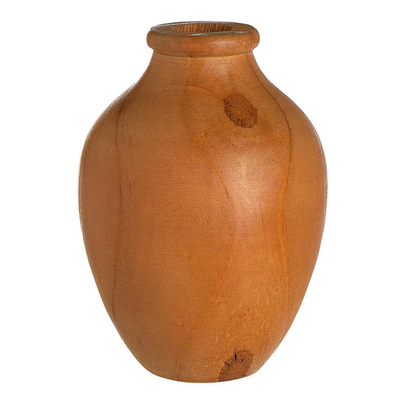 Depot Dekovase Deko-Vase Woody (Packung, 1 Stück Deko-Vase), aus Pinienholz, Ø 9 Zentimeter, H 11 Zentimeter