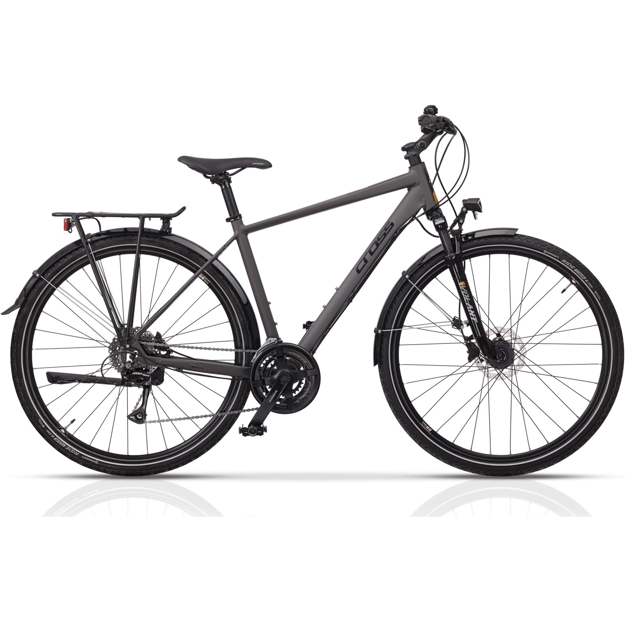 Airtracks Trekkingrad 28 Zoll Herren Trekking Fahrrad TRAIL 4.0 LADY Trekkingrad, 24 Gang, Kettenschaltung, Schwarz Matt - Rahmenhöhen 50 cm 55cm 60cm » Modeljahr 2025