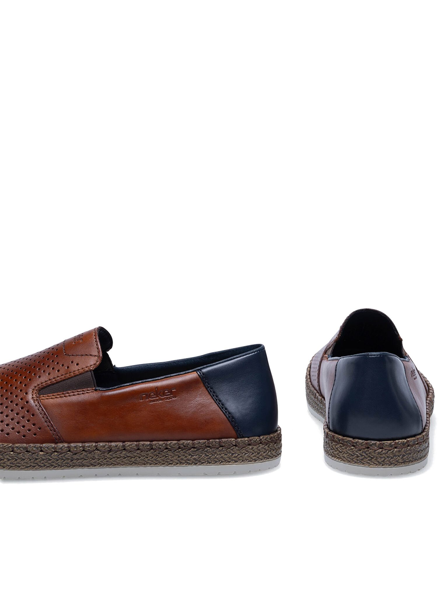 Rieker Halbschuhe B5279-24 Braun Schnürboots