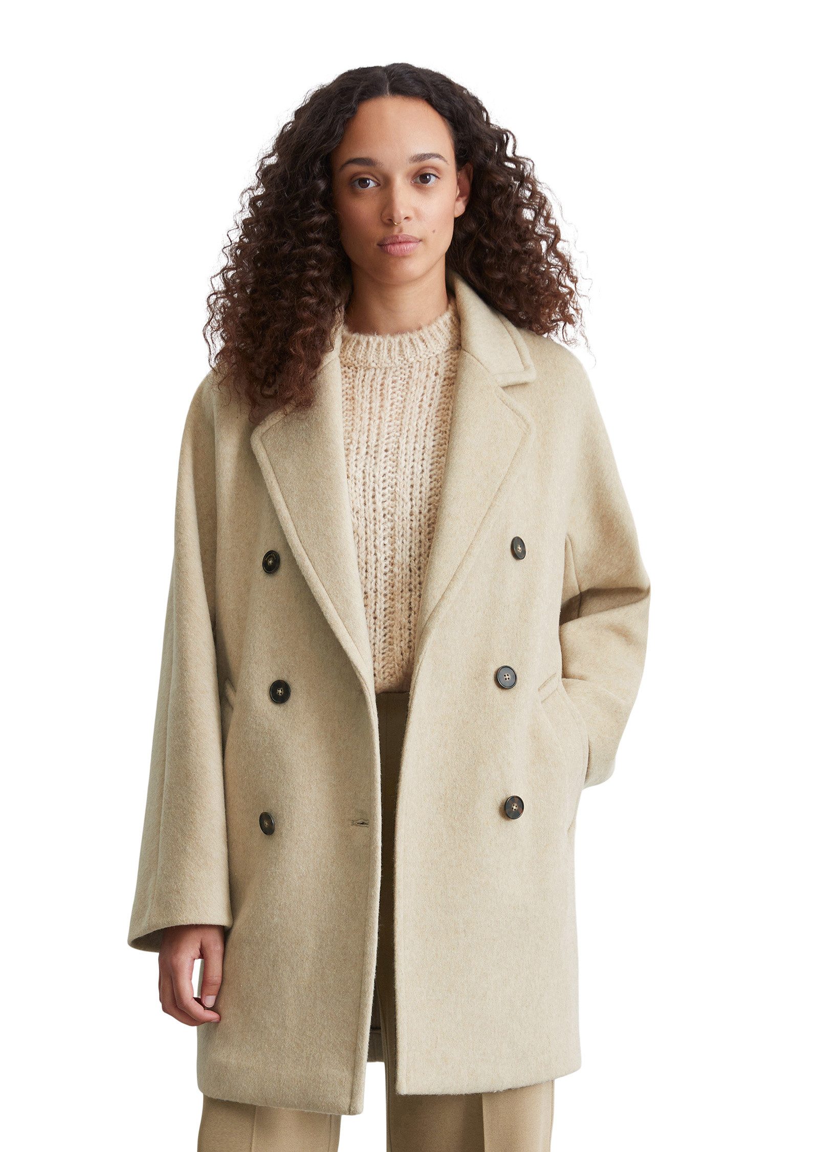 Outdoorjacke aus recyceltem Wolle-Mix