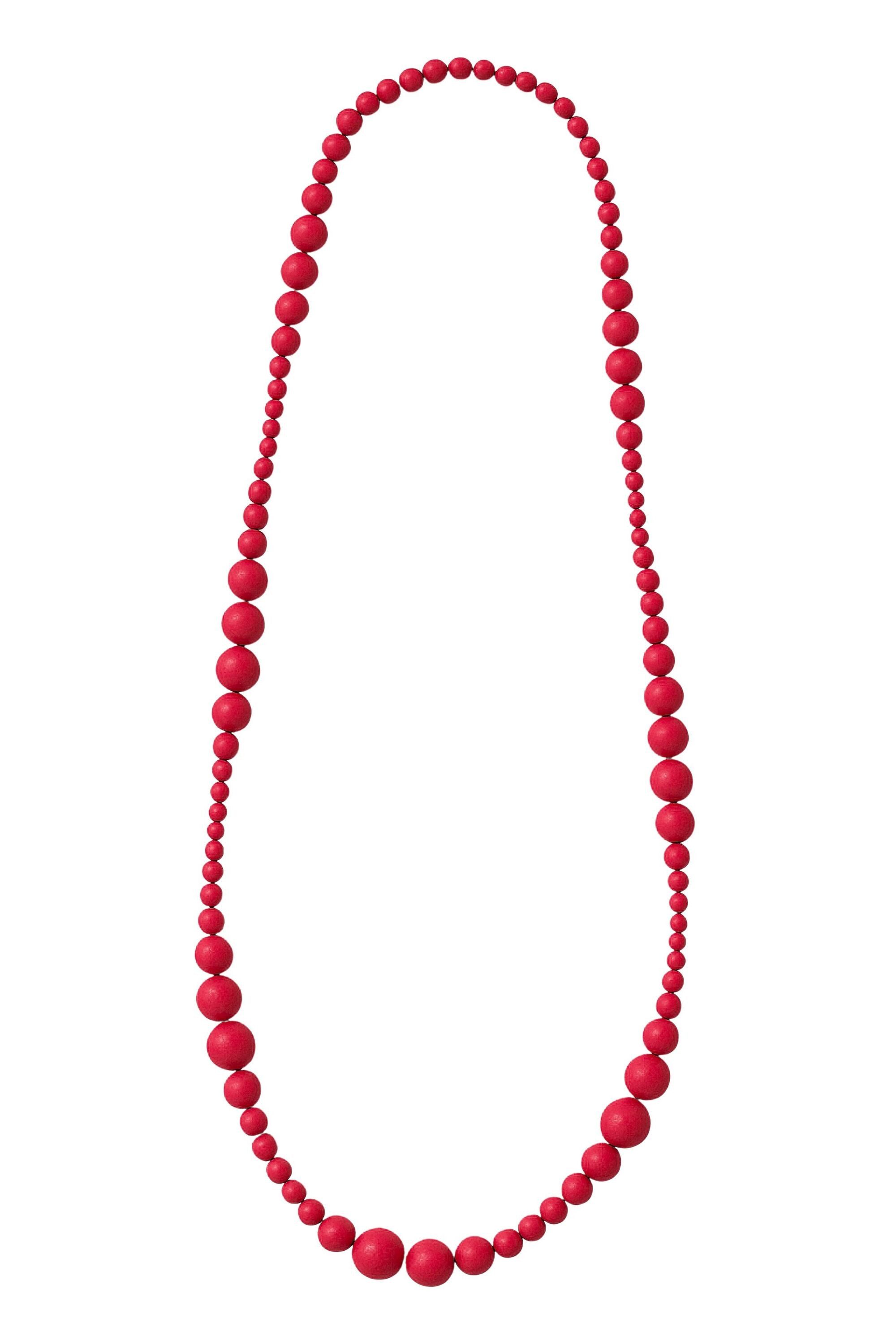 COLLEZIONE ALESSANDRO Lange Kette Ajala, aus Holzperlen in verschiedenen Größen