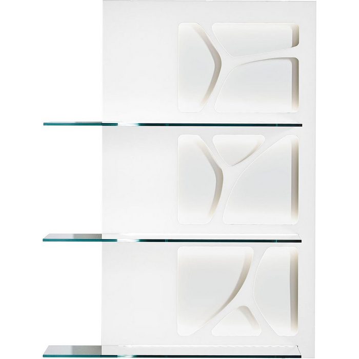 LEONARDO Garderobenpaneel CUBE mit Genetics 3 Ablageböden wahlweise mit Beleuchtung Breite 63 cm