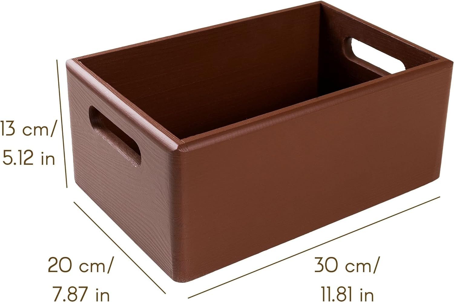 Creative Deco Holzkiste Obstkiste Korb 30x20x13cm günstig online kaufen