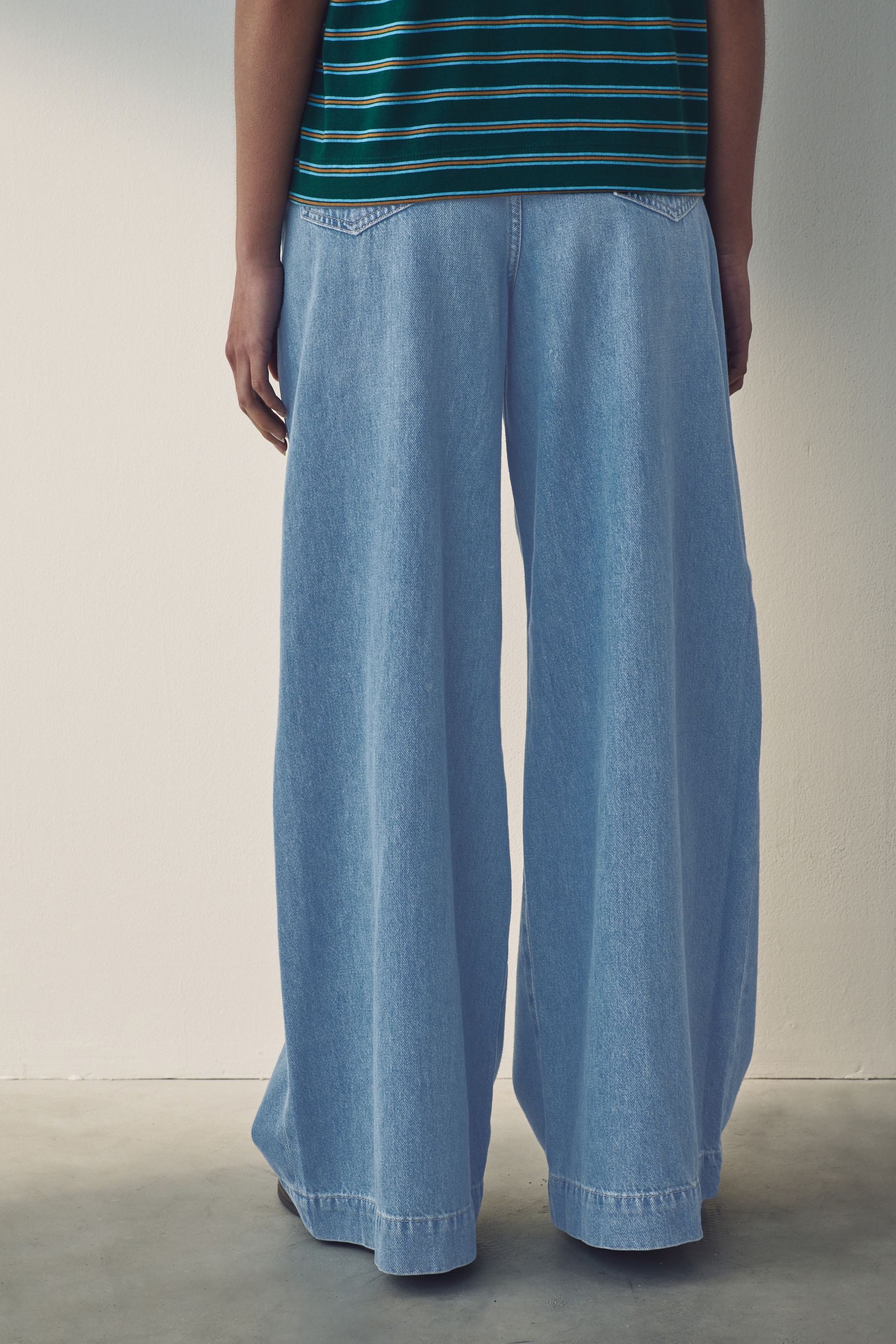 Next Weite Jeans Palazzo-Jeans mit weitem günstig online kaufen