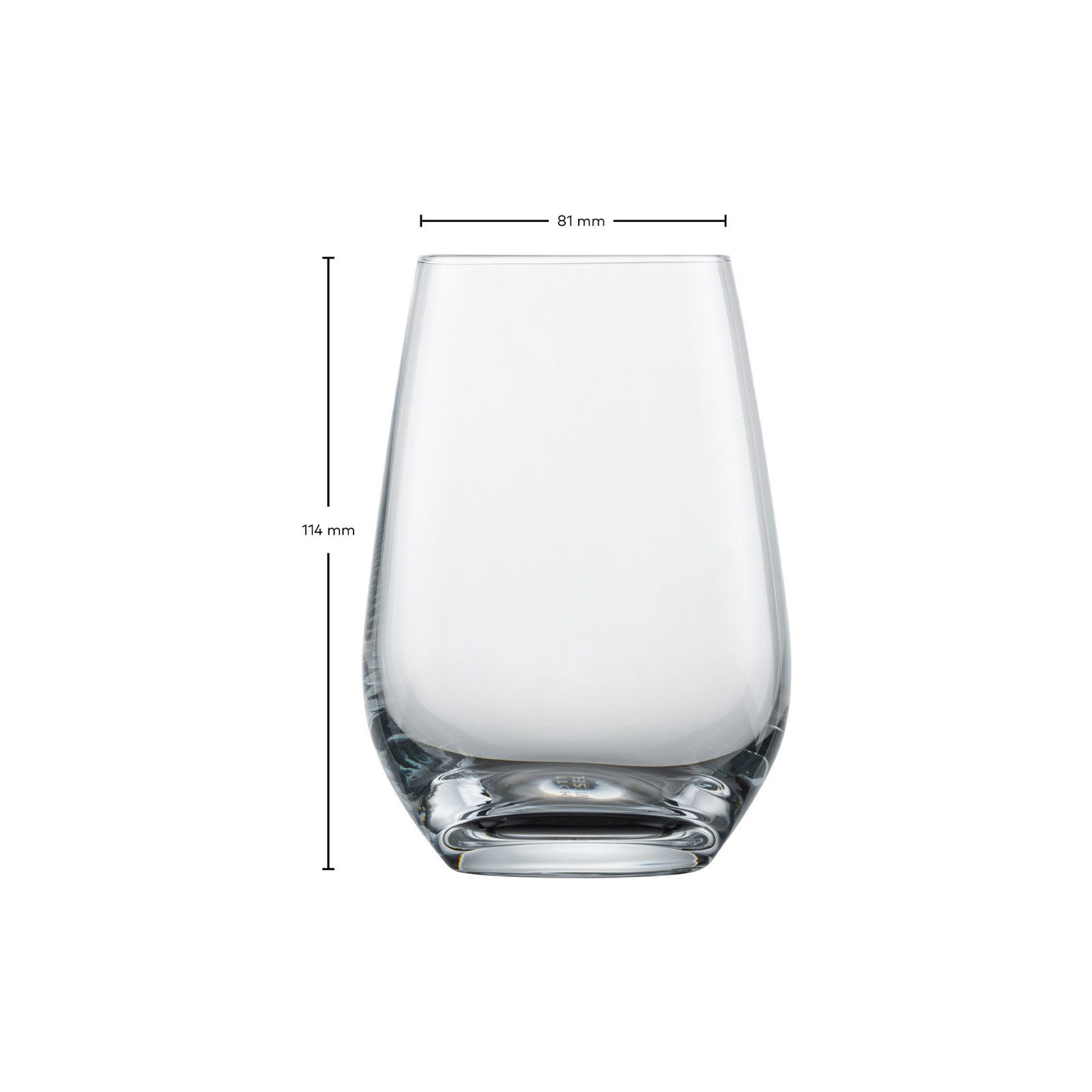 SCHOTT-ZWIESEL Glas Forté Wassergläser 397 ml 4er Set, 4-tlg., Glas