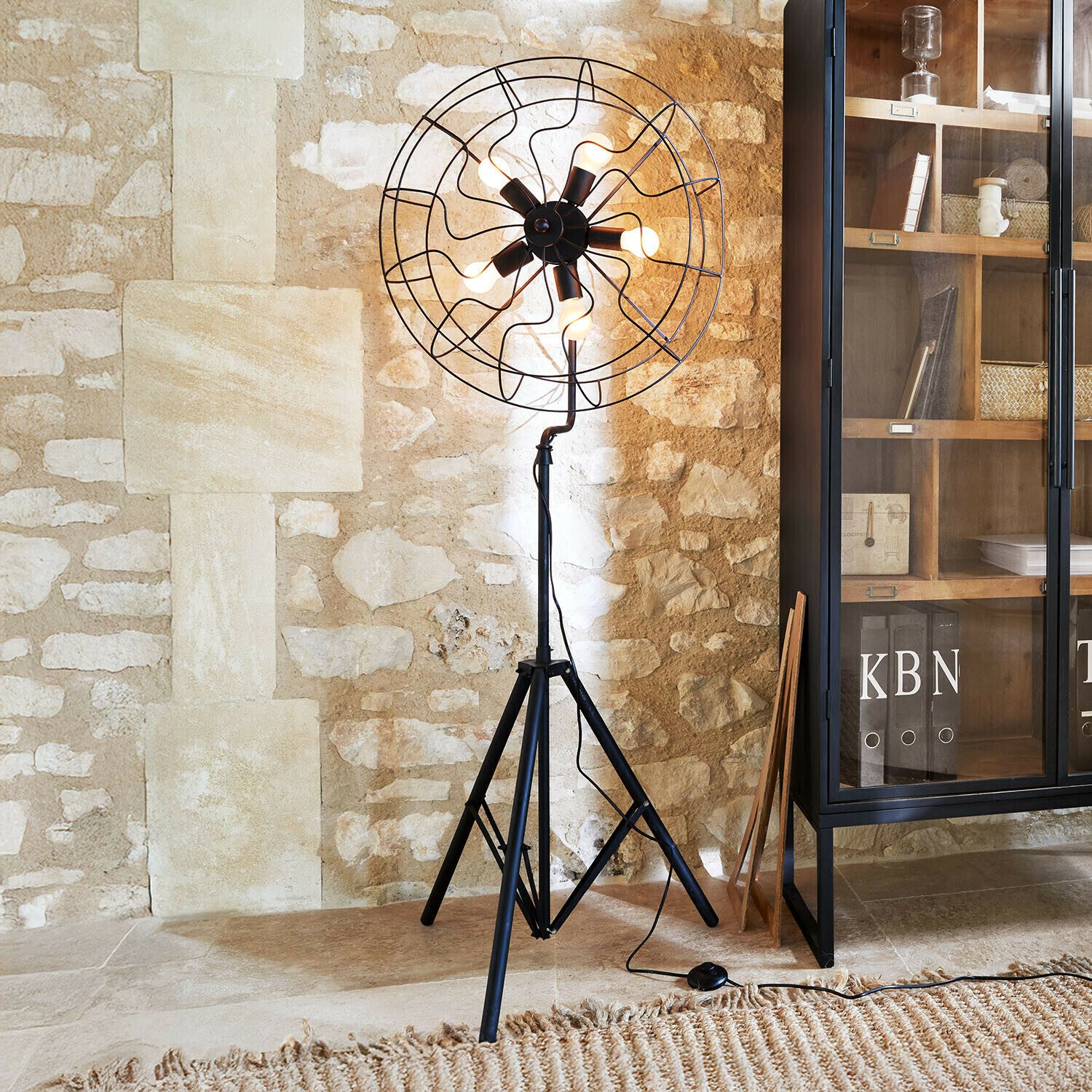 Mirabeau Stehlampe Stehlampe Thunderfield schwarz