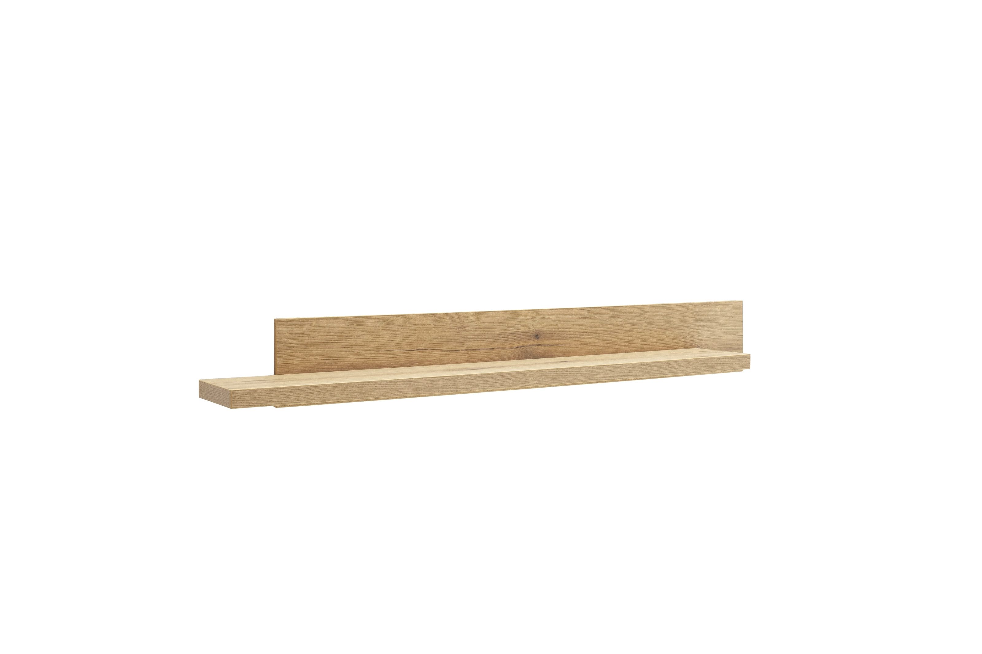 MCA furniture Wandboard in Eichenfarben Dekor, Melamin Nachbildung - 175x22x26 (BxHxT)