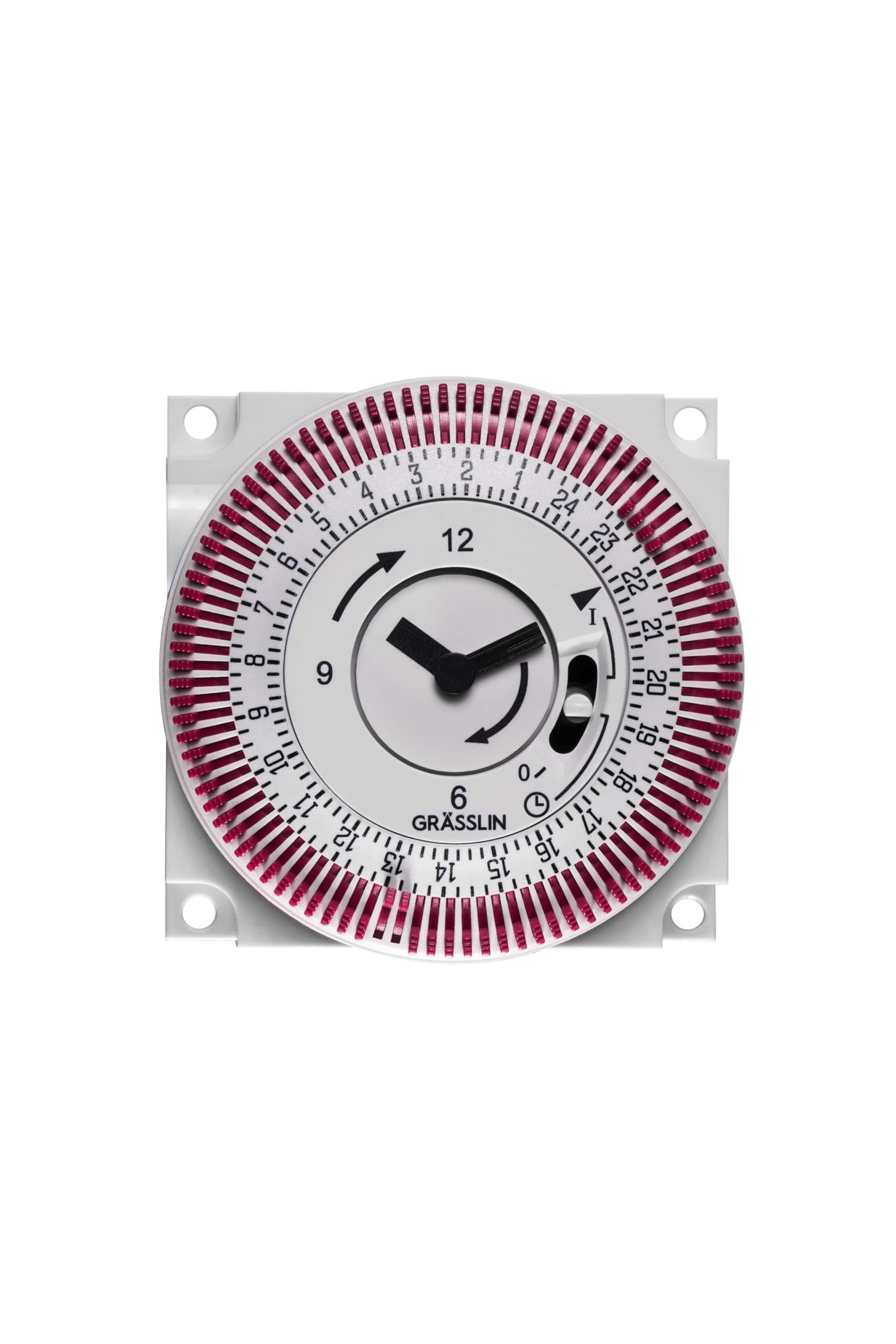 Grässlin Zeitschaltuhr FM/1 STuZH 01.76.1001.1, Einbau, 1 Kanal, Tagesprogramm, Synchronmotor, 230 V AC, 15 min