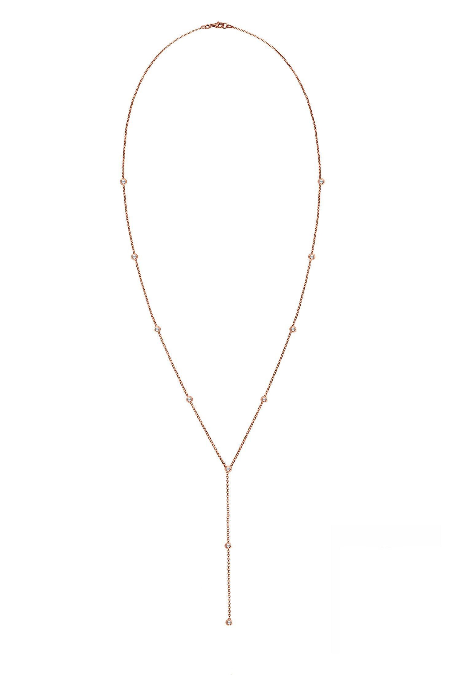 Elli Collierkettchen Y-Kette 925 Silber, mit Kristallen von Swarovski®