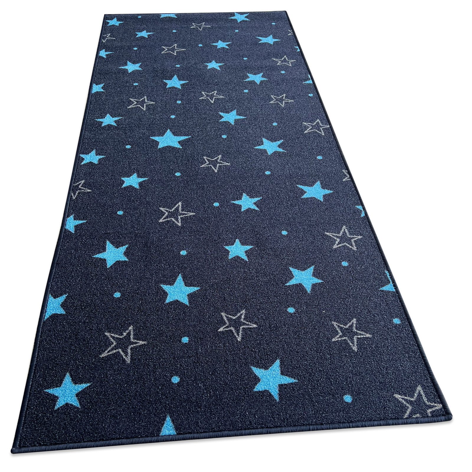 Karat Kinderteppich Teppichläufer Dots&Stars, Robust und Pflegeleicht, In z günstig online kaufen