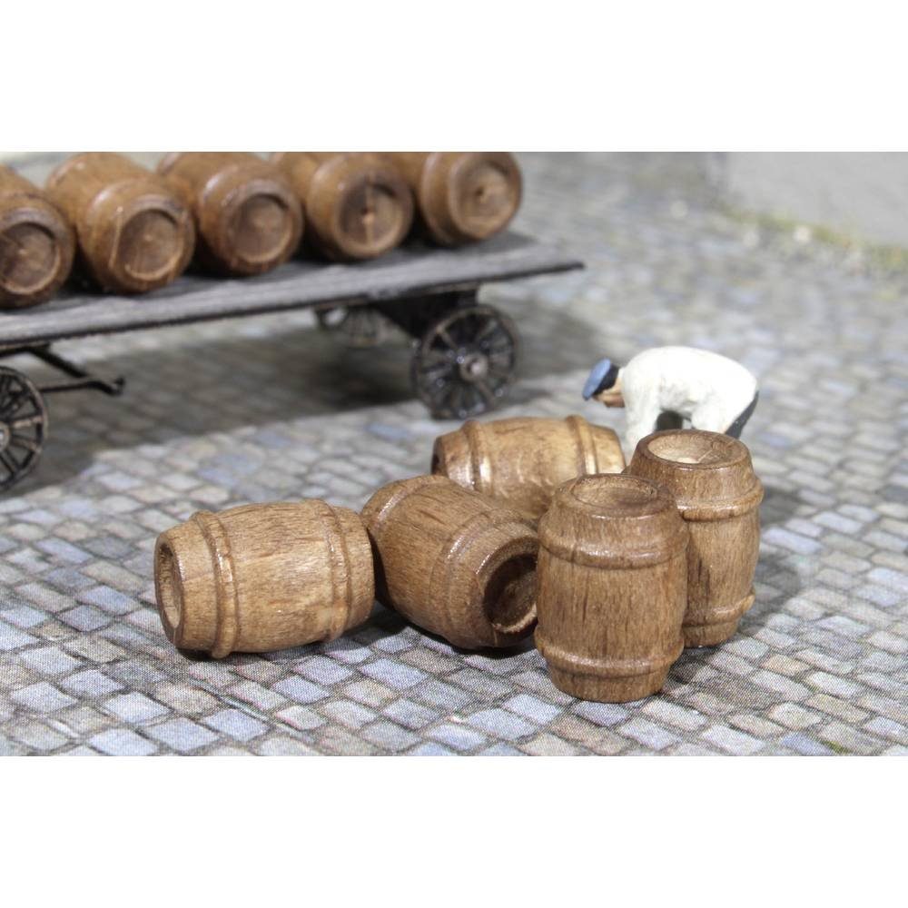 MBZ Modelleisenbahn-Fertiggelände H0 5er-Set Holzfässer 80272