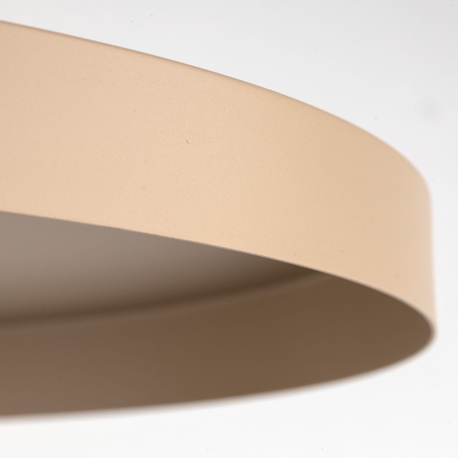 Licht-Erlebnisse Pendelleuchte SALALI, ohne Leuchtmittel, Metall E27 rund Ø 40 cm H: max. 145 cm Ziegelrot Sandgrau