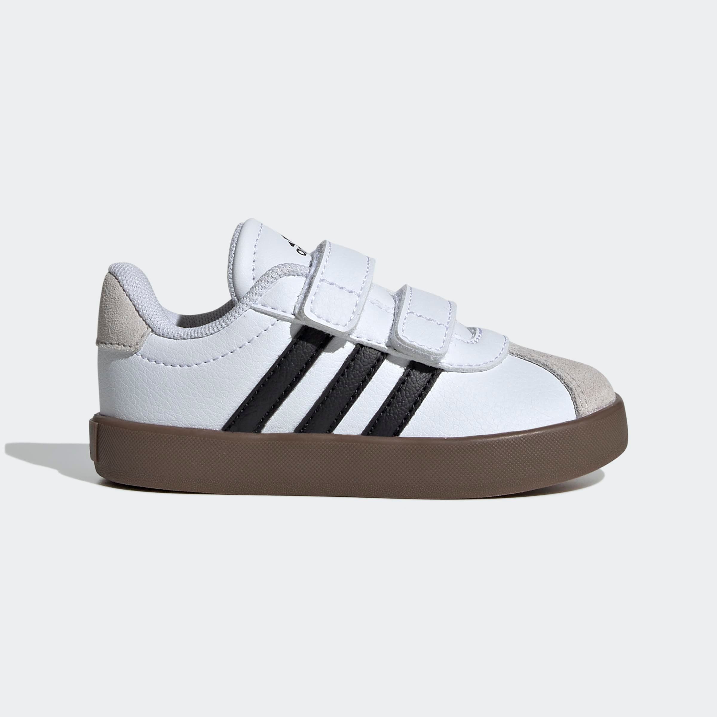 adidas Sportswear VL COURT 3.0 KIDS Klettschuh inspiriert vom Design des adidas samba, für Kinder