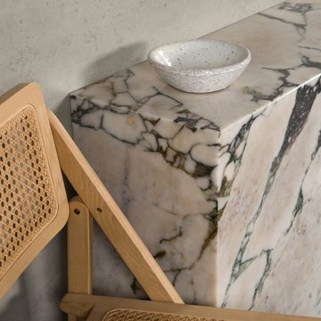 MAGNA Atelier Konsolentisch FORTE DEI MARMI aus Marmor, Sideboard eckig, Konsole aus reinem Naturstein, 80x30x70cm