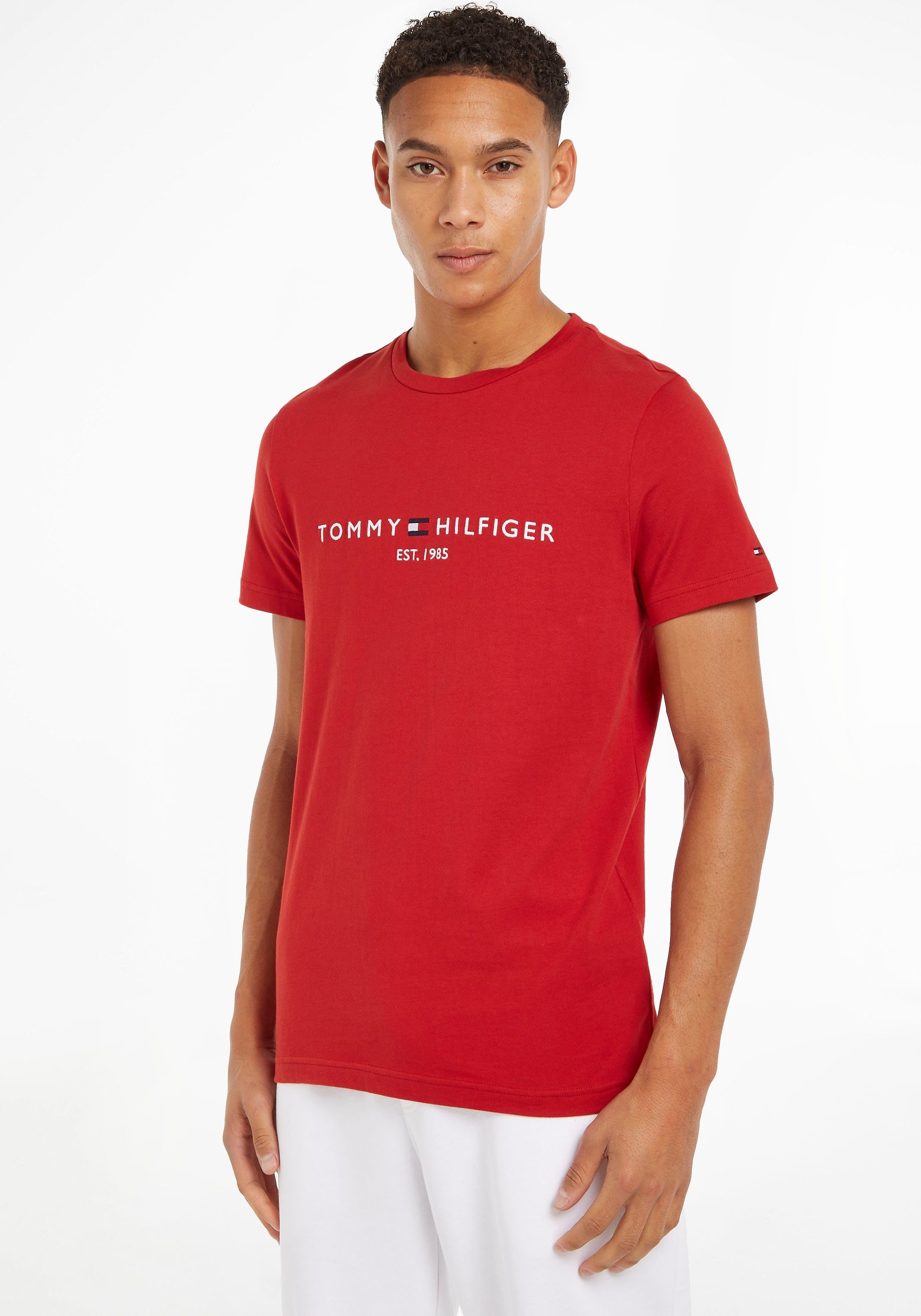 Tommy Hilfiger T-Shirt TOMMY LOGO TEE Arizona Red