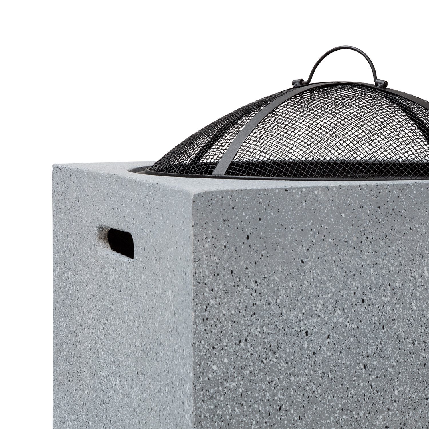 blumfeldt Feuerschale Monolith, (Set, Set), Garten Grill Funkenschutz Feuerkorb Feuerstelle Outdoor