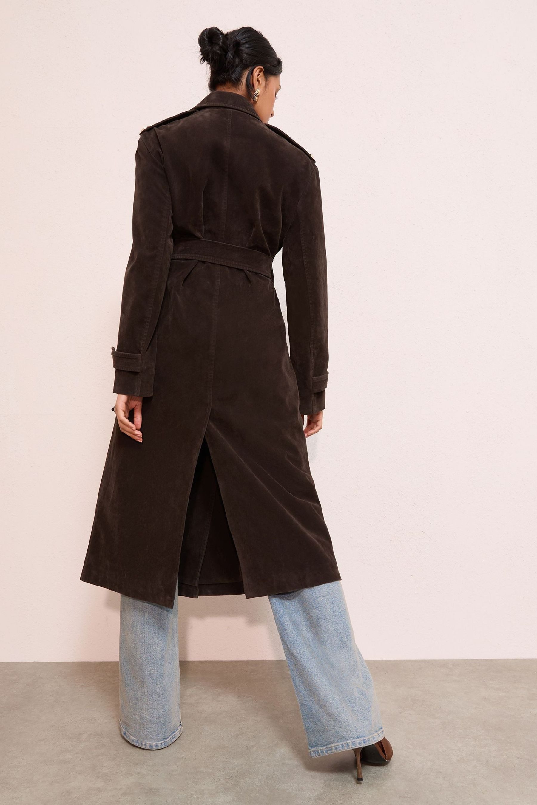 Friends Like These Trenchcoat Friends Like These Maxi-Trenchcoat mit Gürtel günstig online kaufen