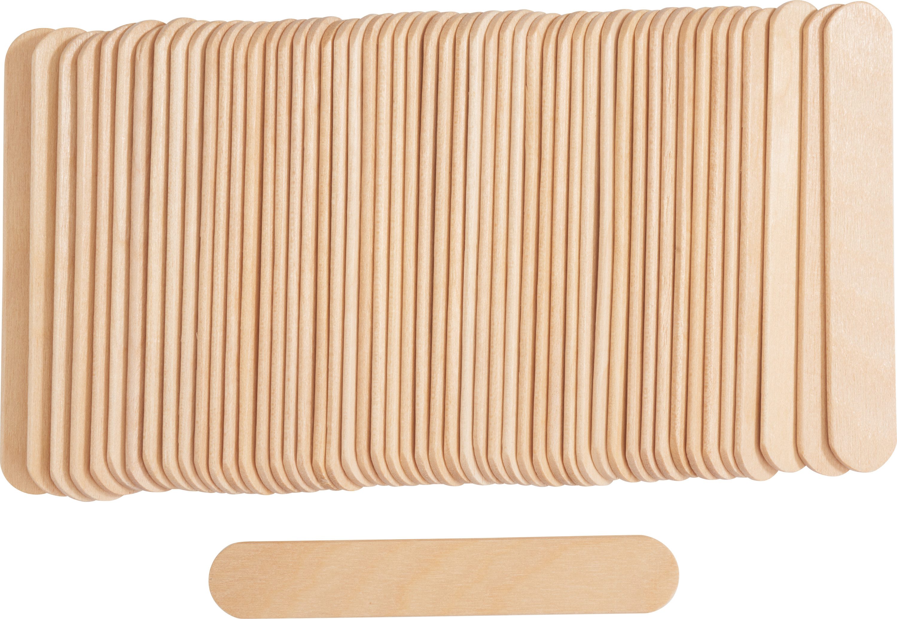 VBS XXL Dekoobjekt Holzstäbchen Birke, 50 Stück