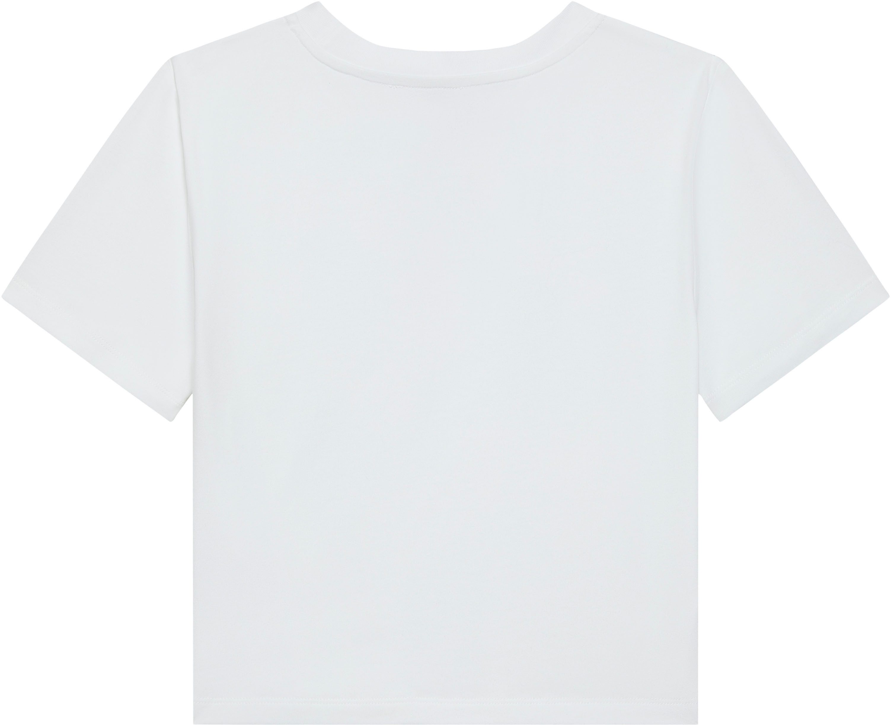 Calvin Klein Jeans T-Shirt LOGO CROPPED TEE Boxy fit mit Rundhalsausschnitt, mit Logoschriftzug