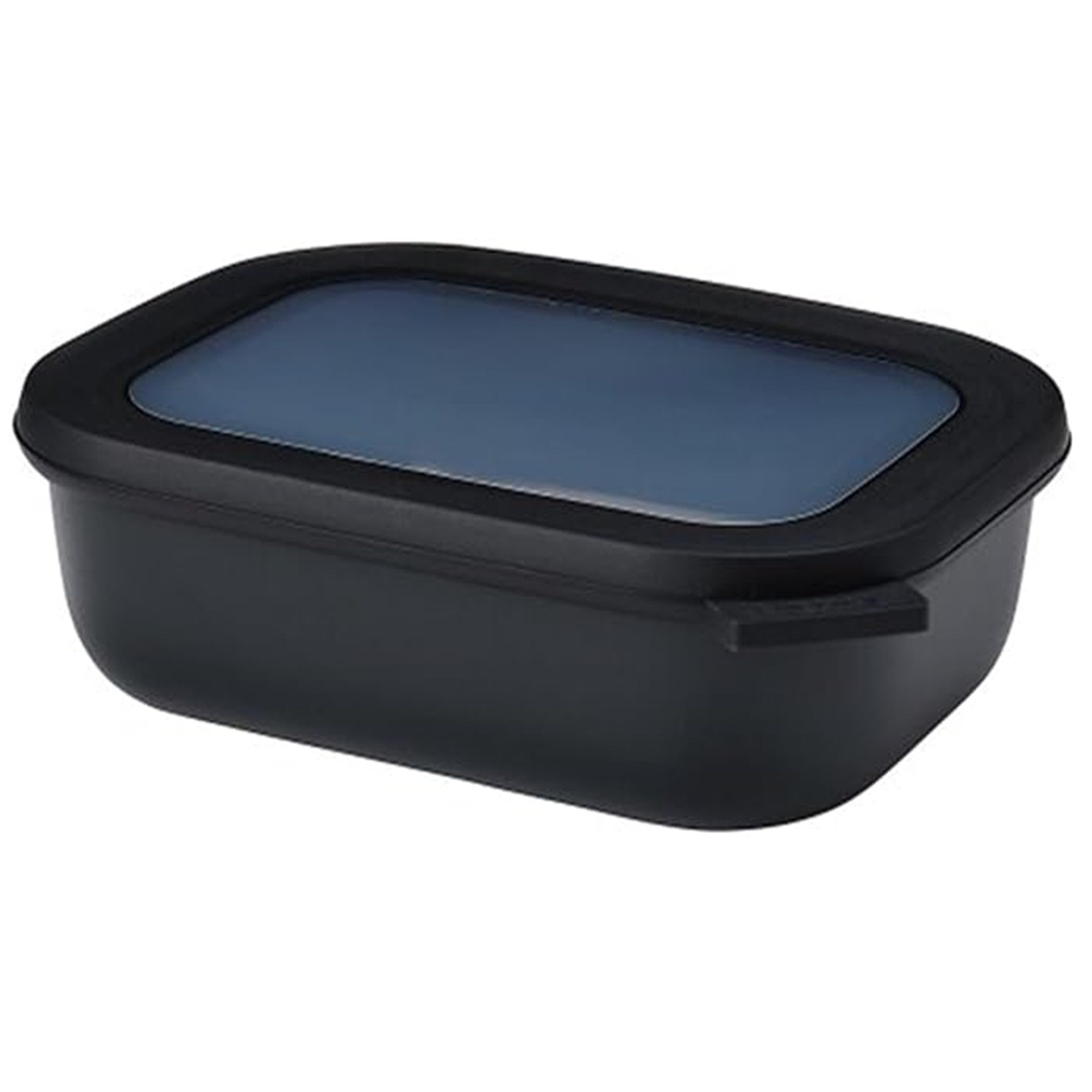 Mepal Lunchbox Vorratsdose rechteckig 1000 ml für Kühlschrank & Mikrowelle, Luftdicht, Frischhaltedose, Nordic Black