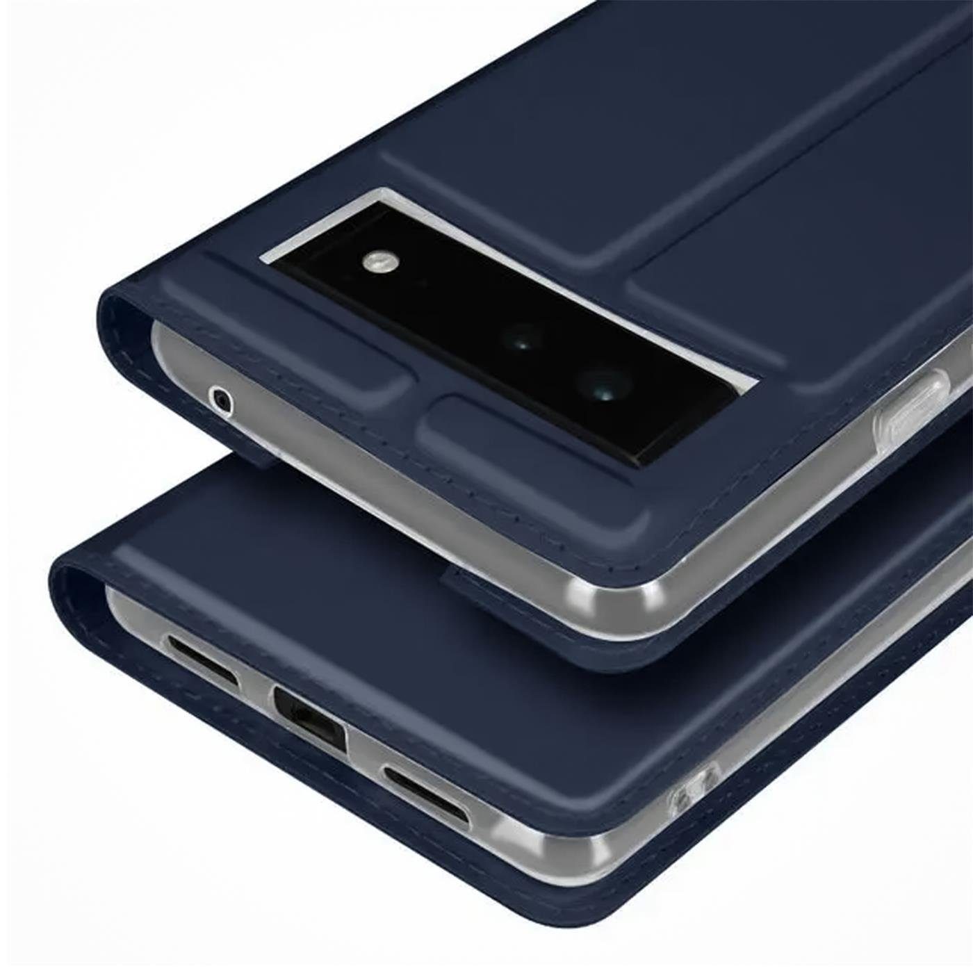 CoolGadget Handyhülle Magnet Case Handy Tasche für Google Pixel 6 Pro 6,7 Zoll, Hülle Klapphülle Ultra Slim Flip Cover für Pixel 6 Pro Schutzhülle