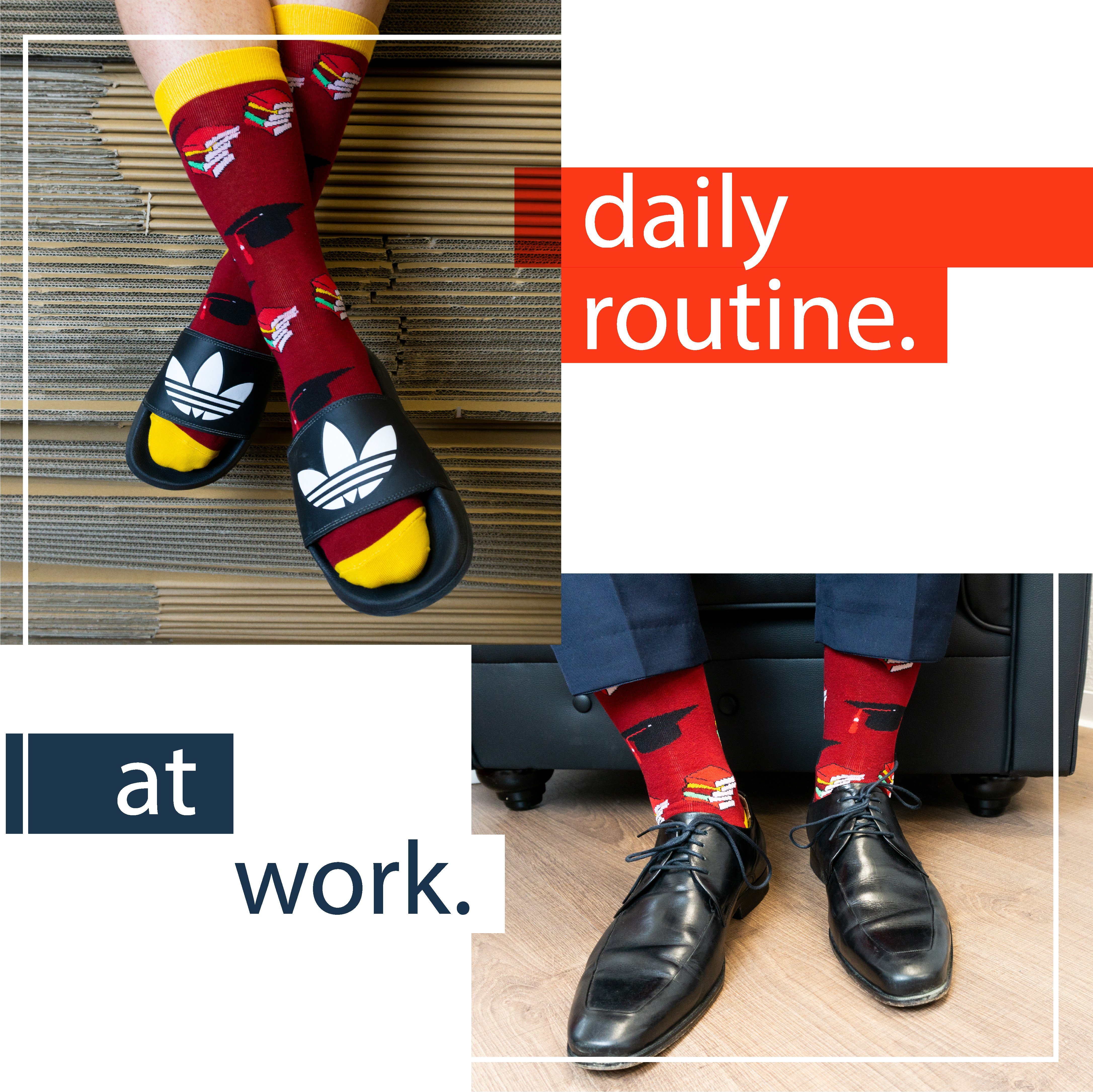 TwoSocks Freizeitsocken Studenten Socken lustige Socken Herren & Damen, Einheitsgröße