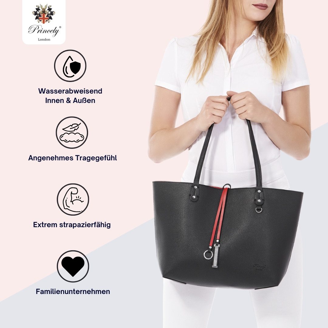 Princely London Shopper Lena – Extrem robuster Shopper aus hochwertigem Kun günstig online kaufen