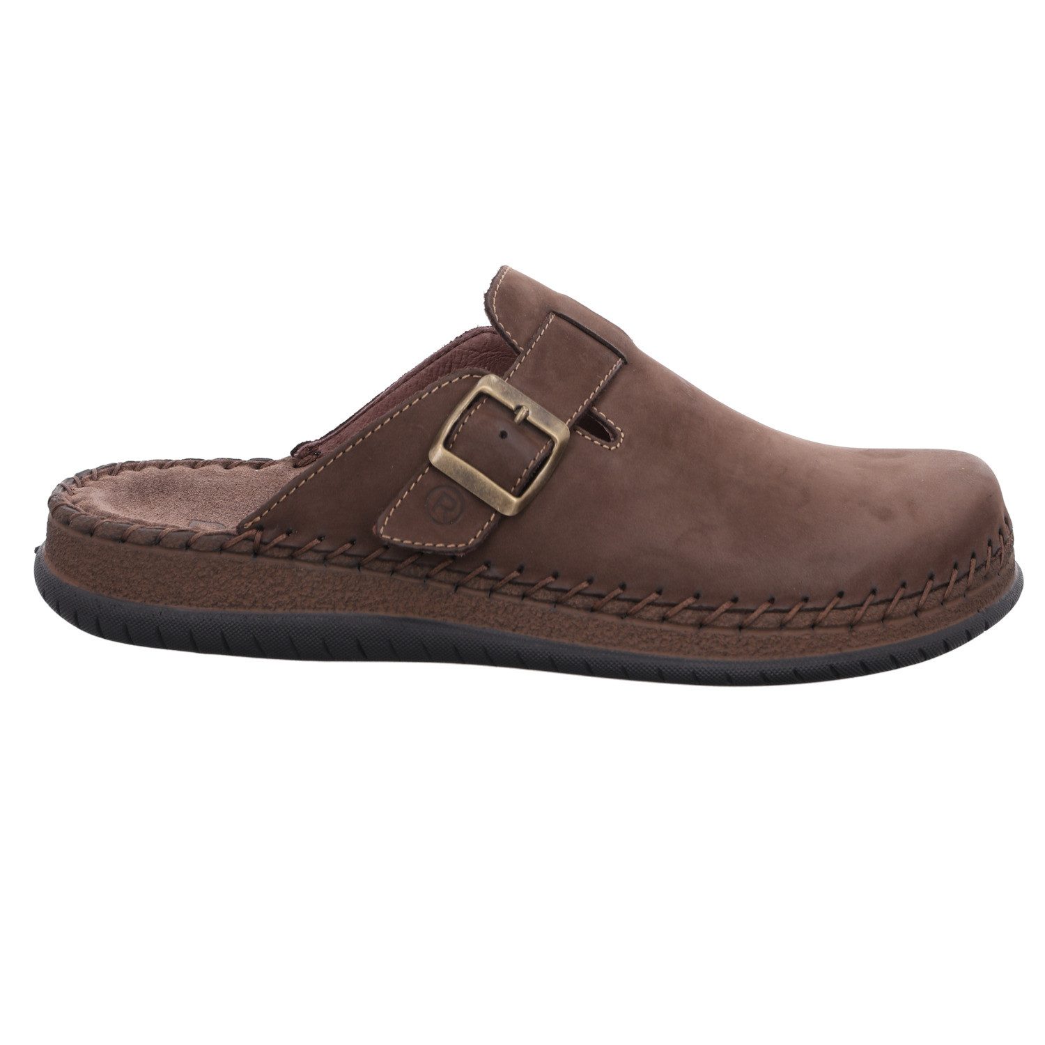 Rohde ALASSIO Clog Hausschuh, Sommerschuh mit aufwändiger Ziernaht