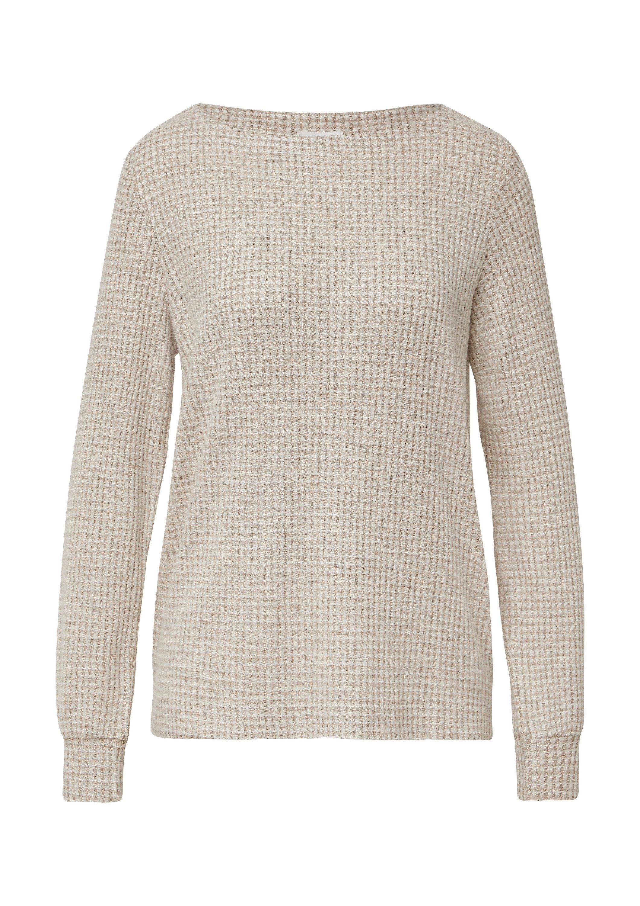 s.Oliver Langarmshirt T-Shirt Weiches Shirt mit Waffelstruktur im Relaxed F günstig online kaufen
