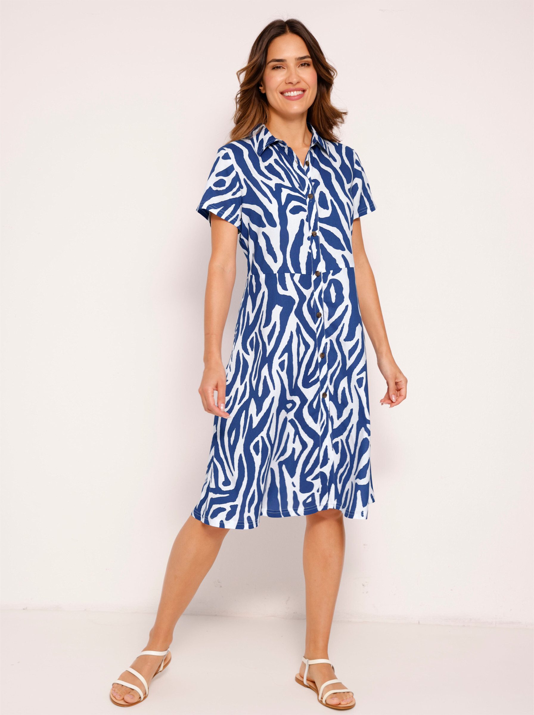 Sieh an! Strandkleid Sommerkleid Kurzarm