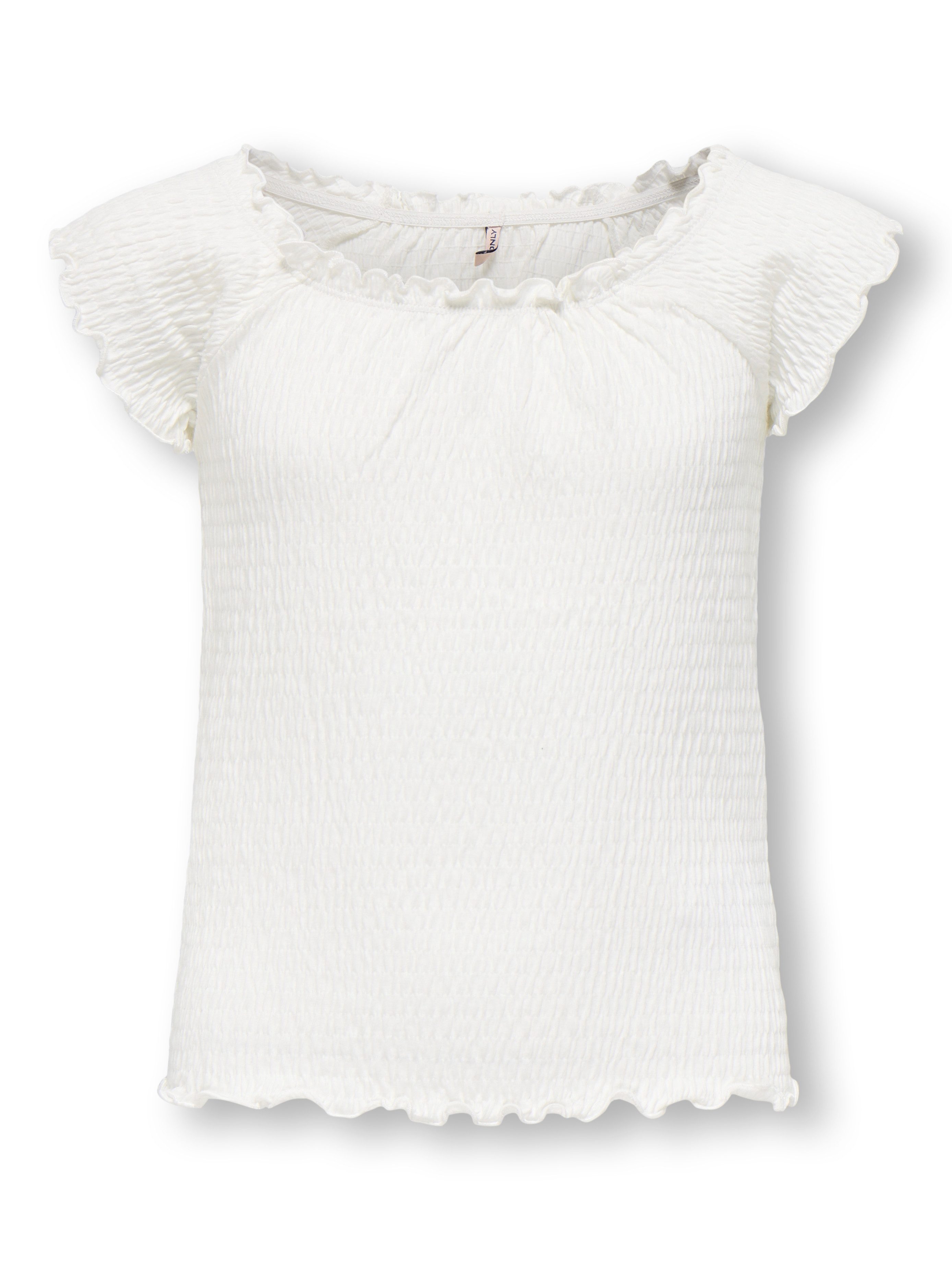 KIDS ONLY Carmenshirt KOGJOJO LIFE SS TOP JRS mit gewellten Kanten