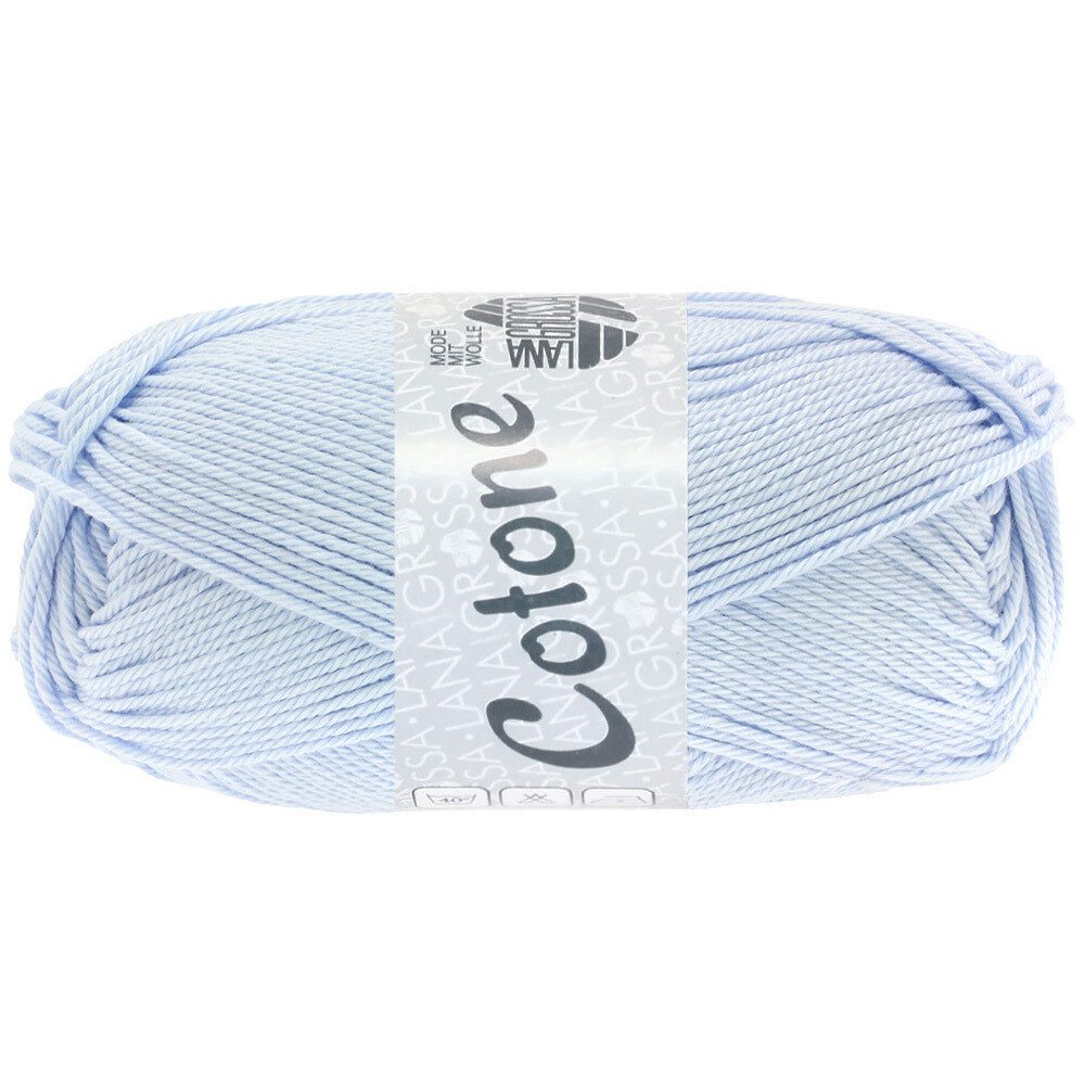 LANA GROSSA COTONE Häkelwolle, 125 m (vielseitiges Baumwoll-Basicgarn), 50 g