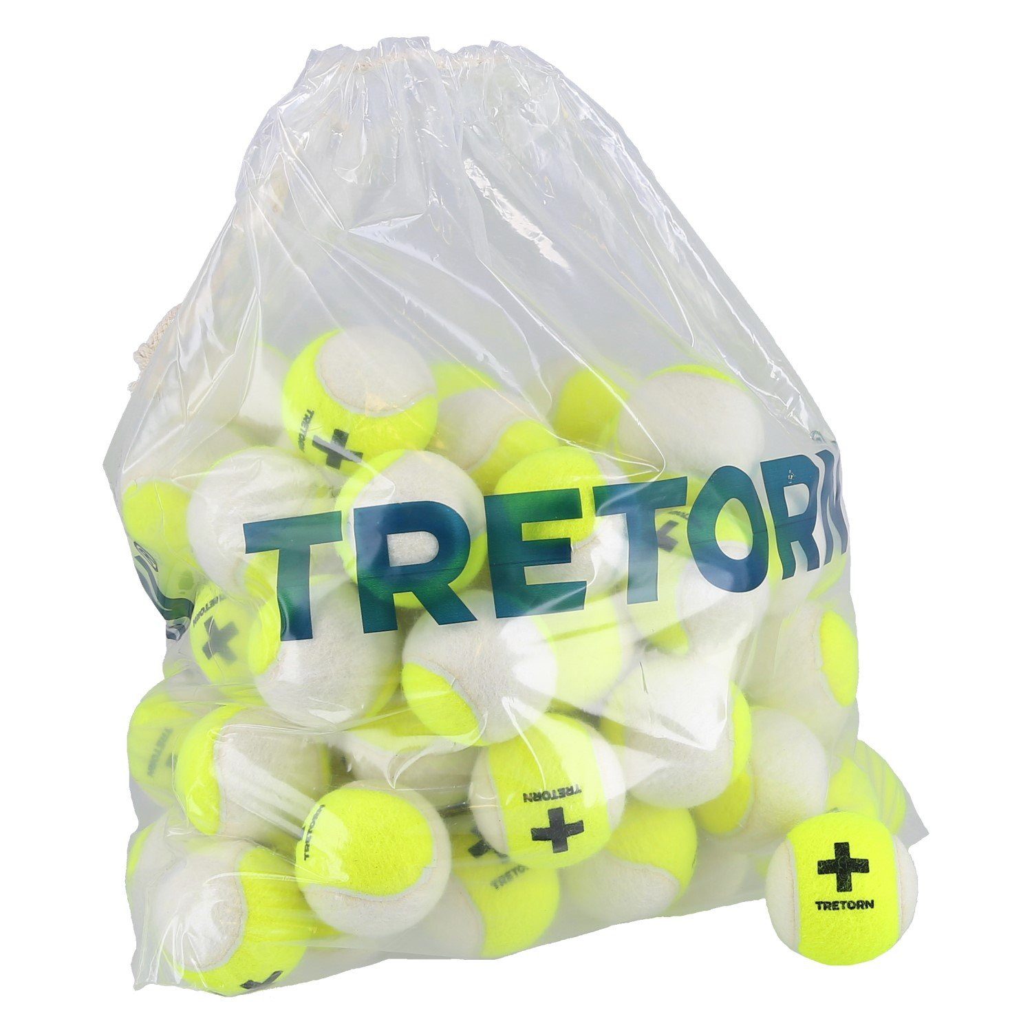 Tretorn Tennisball Plus Training (drucklos) gelb/weiss 72er im Polybag