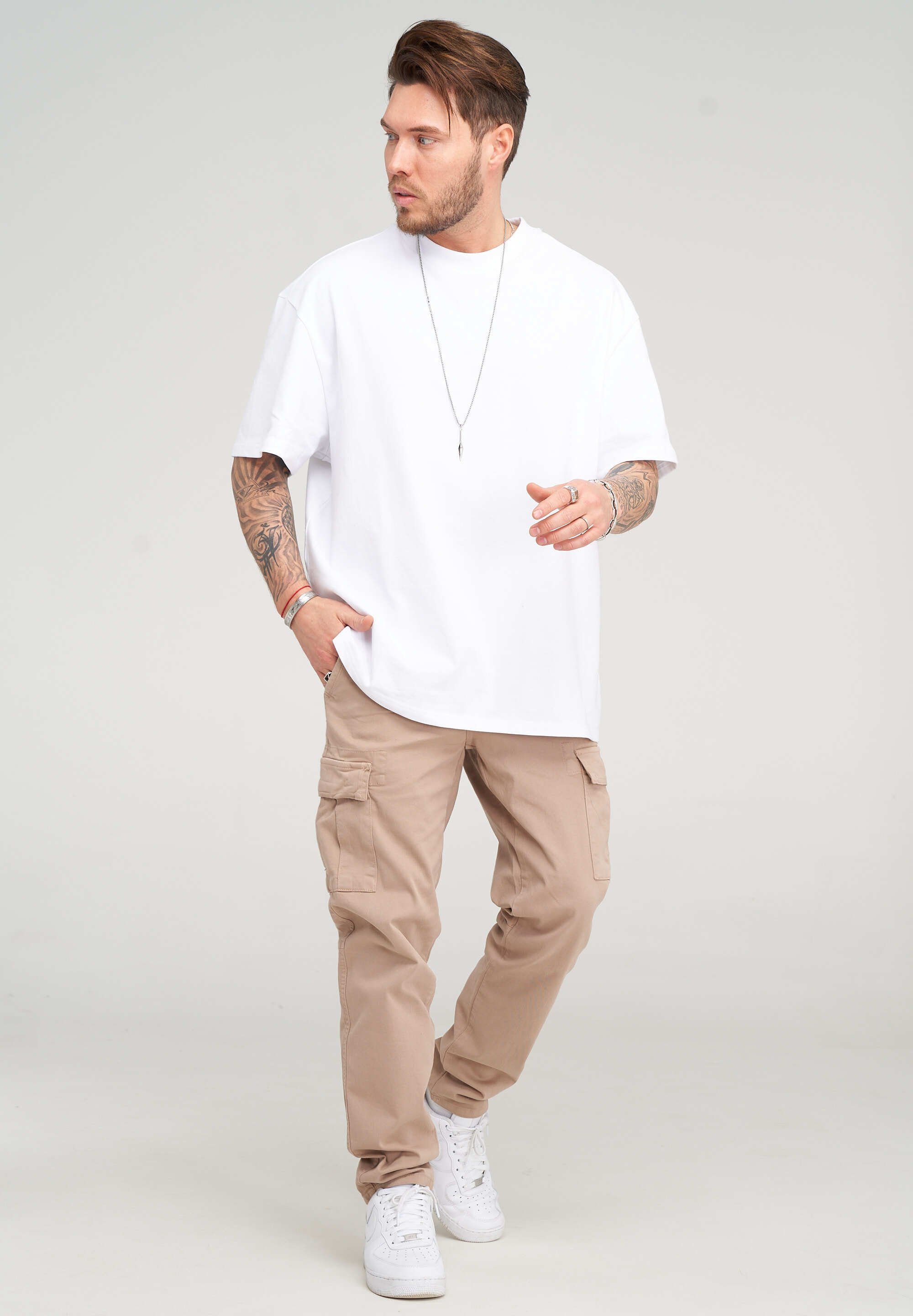 behype Cargohose BHMATOLA Herren Chino Jeans Hose Stoffhose