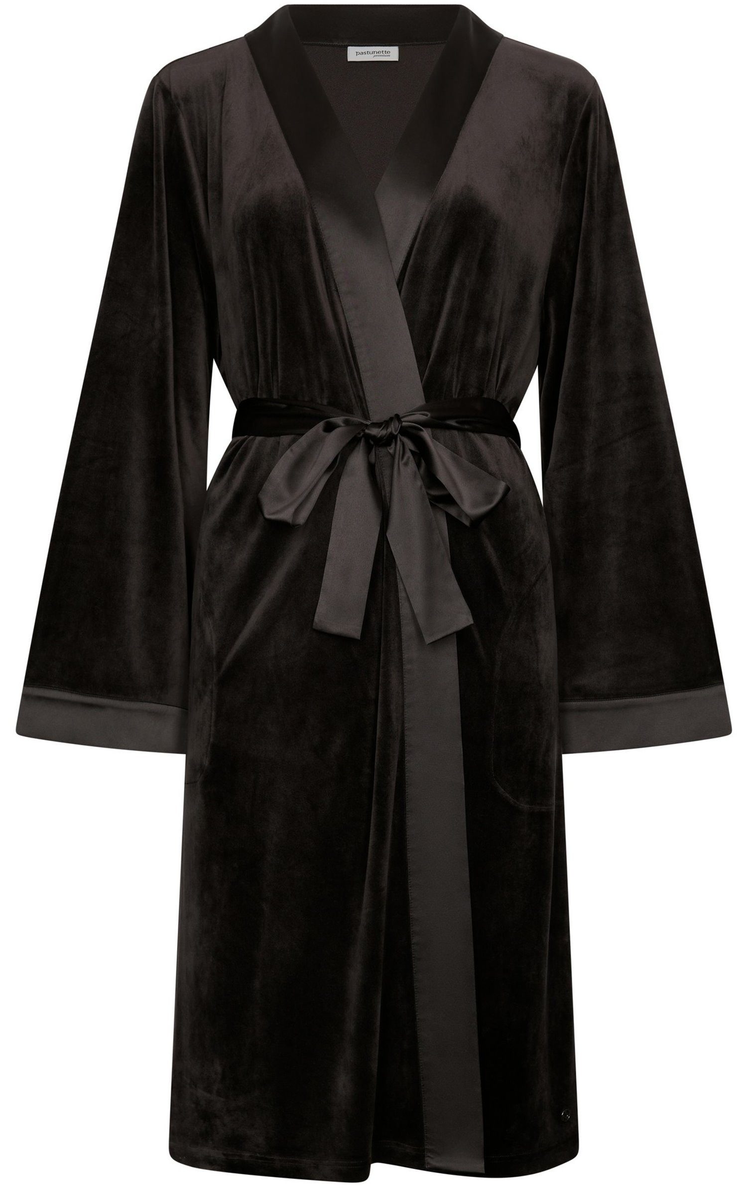 Pastunette Kimono Damen Nikki Morgenmantel, Polyestermischung, Kimono Kragen, Gürtel, Edles Design