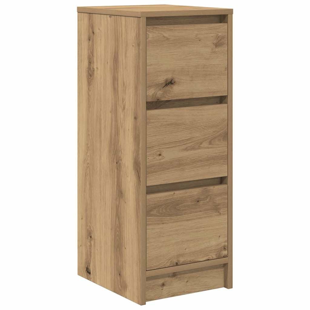 vidaXL Sideboard Sideboard Artisan-Eiche 29,5x34x76 cm Holzwerkstoff (1 St)