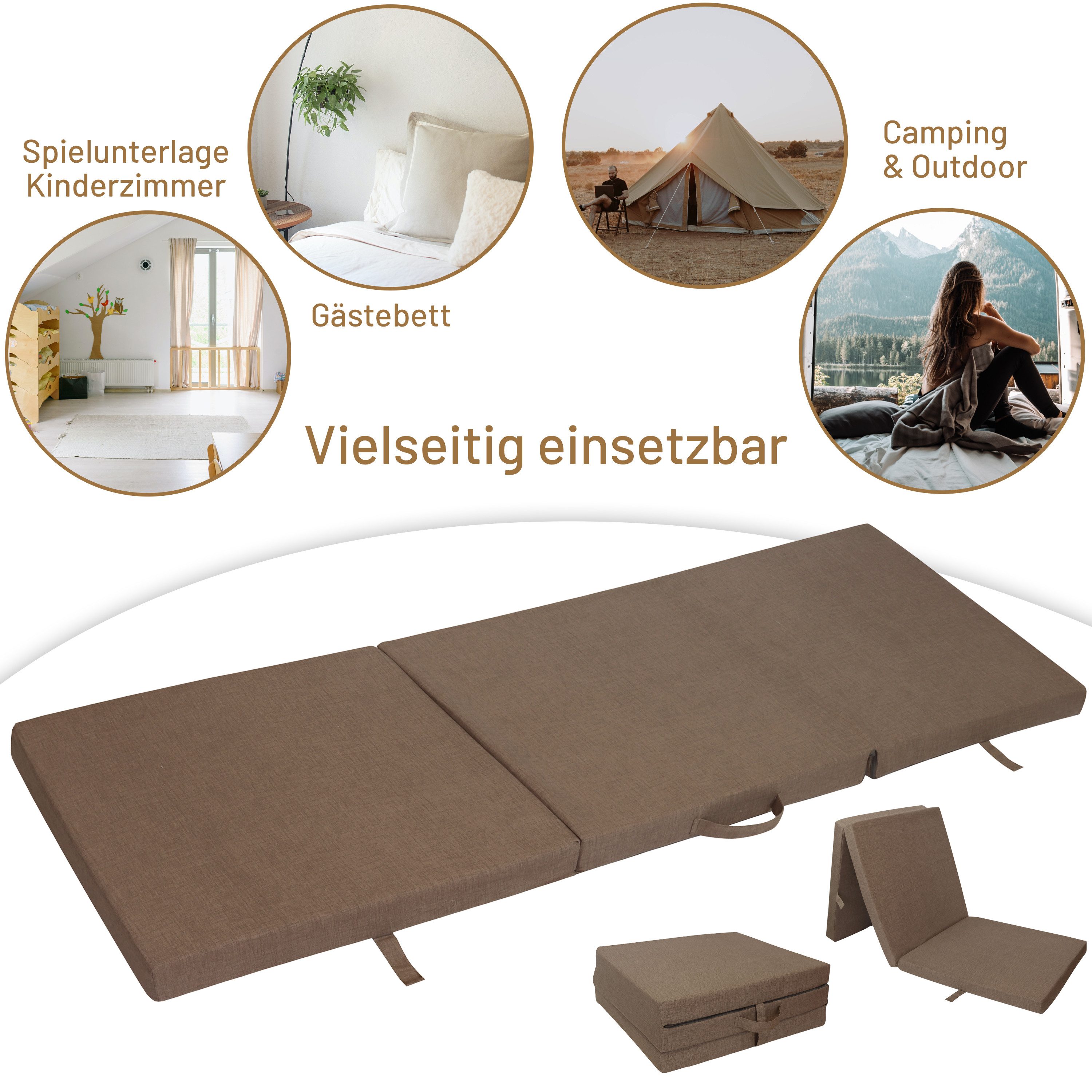 Klappmatratze Faltmatratze Gästebett Junior oder Senior, RelaxXL, 7 cm hoch günstig online kaufen