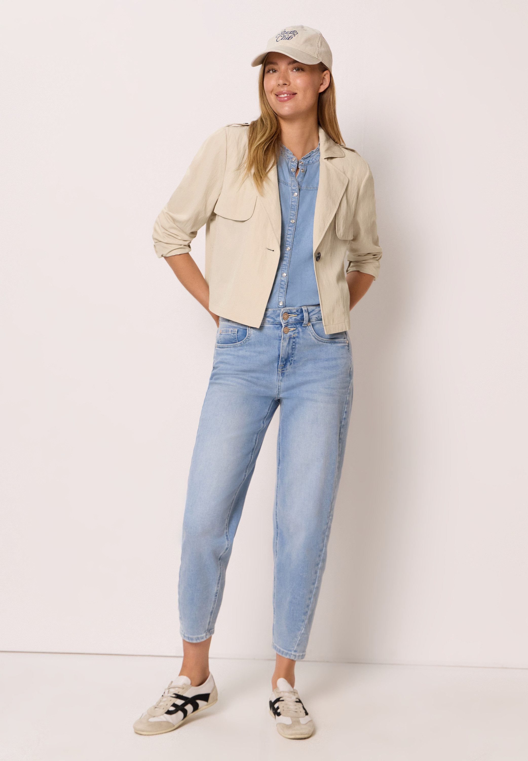 STREET ONE STUDIO Blouson aus softem Materialmix