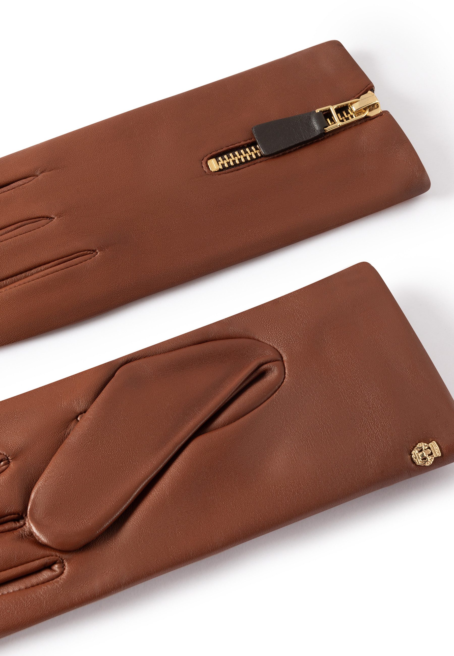 Roeckl Lederhandschuhe York Touch Fingerhandschuhe mit Reißverschluss günstig online kaufen