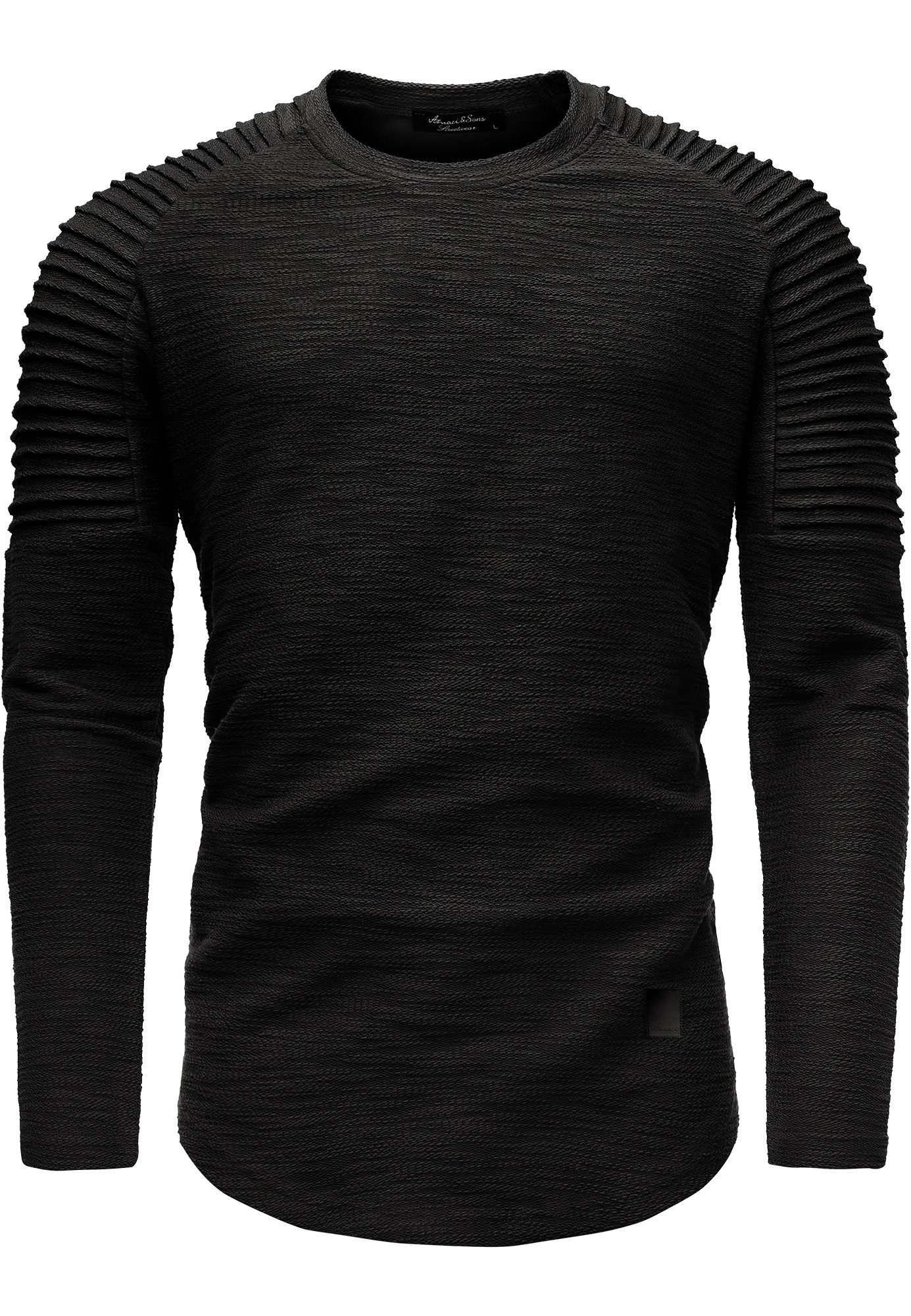 Amaci&Sons Sweatshirt Gresham Sweatshirt Herren Basic Kontrast Sweatjacke P günstig online kaufen