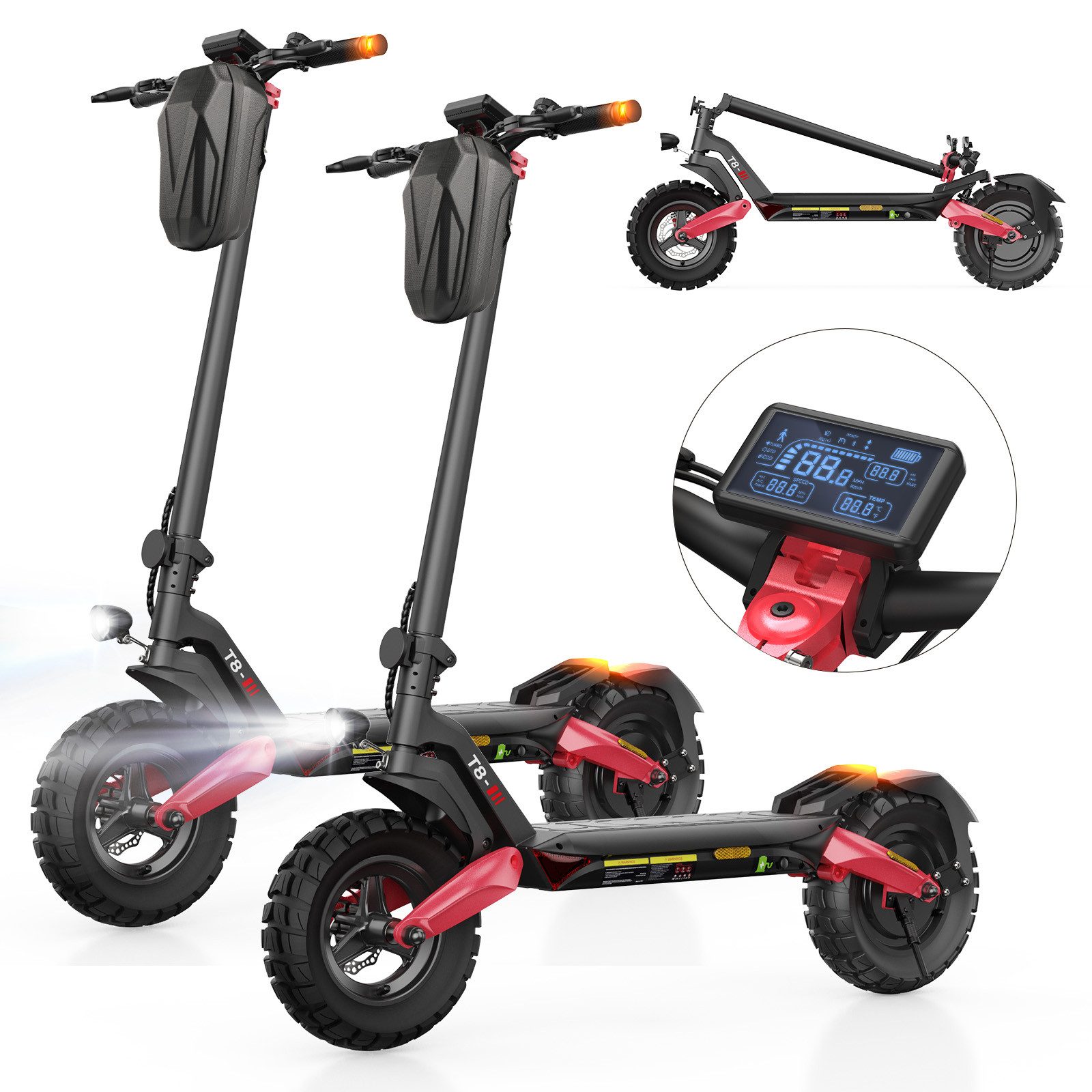 E-Scooter Elektro-Roller für den Geländeeinsatz 80-100km Reichweite