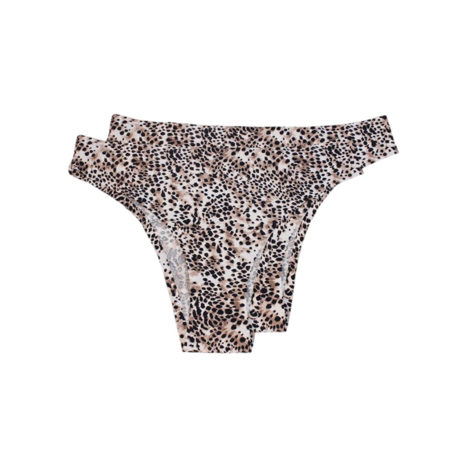 VewoTex Brasilslip 2er Pack Sommer Damen Slips » Damen Brazil Tanga in Animal Print (2er Pack, 2-St., zweiteilig) Tiermuster Unterwäsche » Wäsche & Loungewear